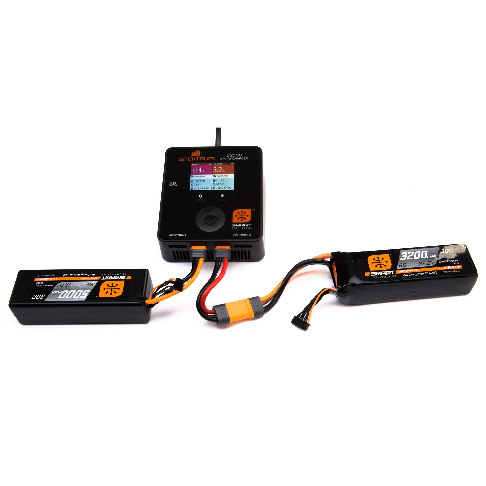 Spektrum Accessories 11.1V 5000mAh 3S 30C Smart Hardcase LiPo Battery: IC5