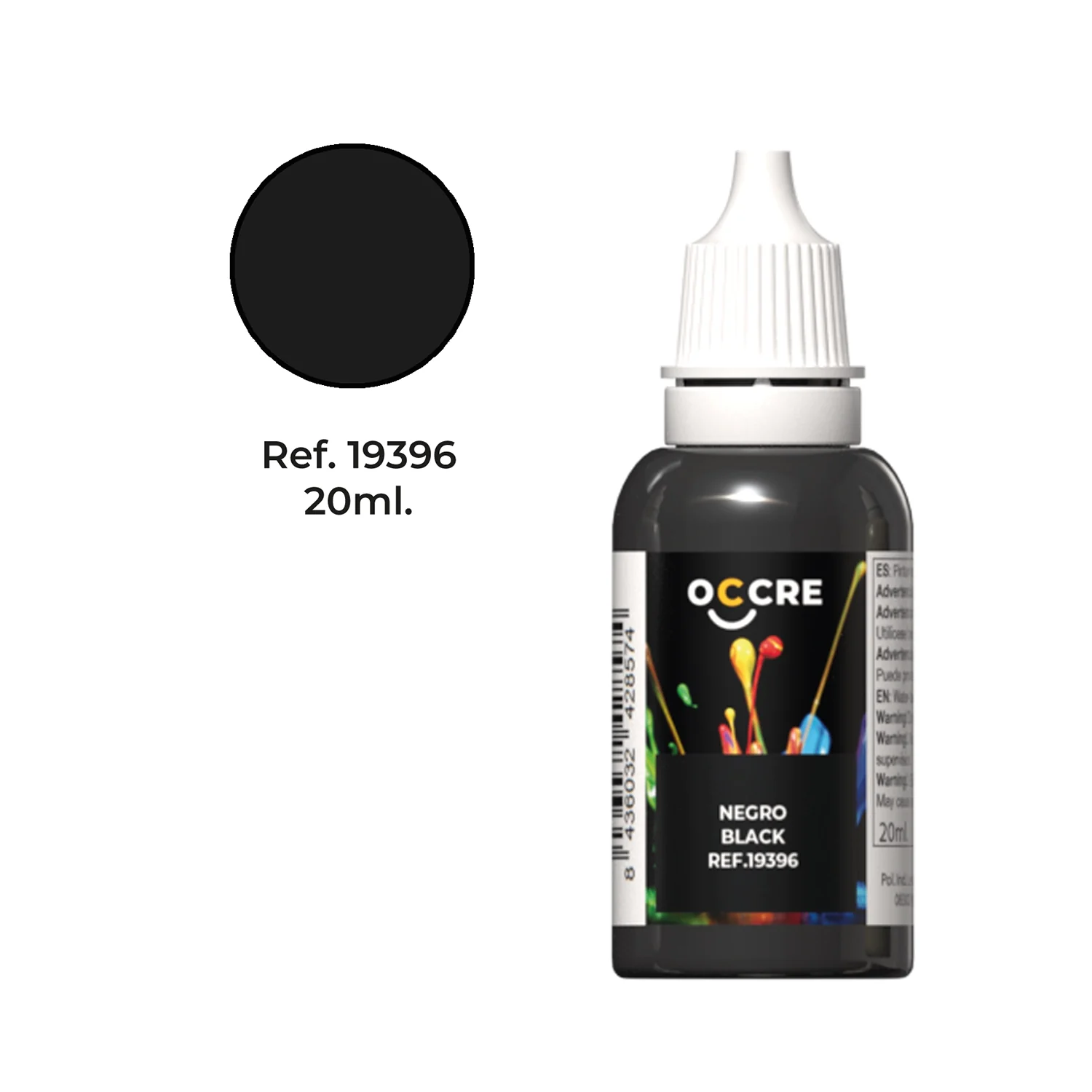 Black Acrylic Paint 20 ml