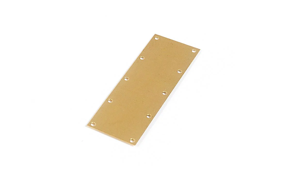 Brass plate 47x16x0.3 mm
