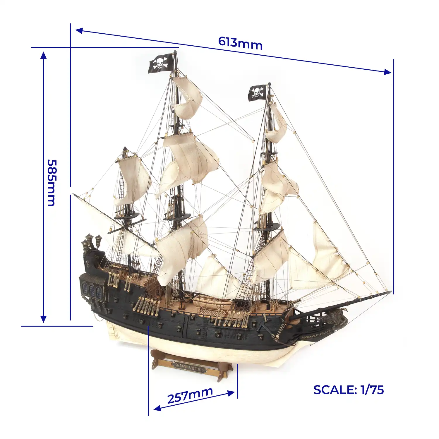The Black Swan Pirate Ship Model