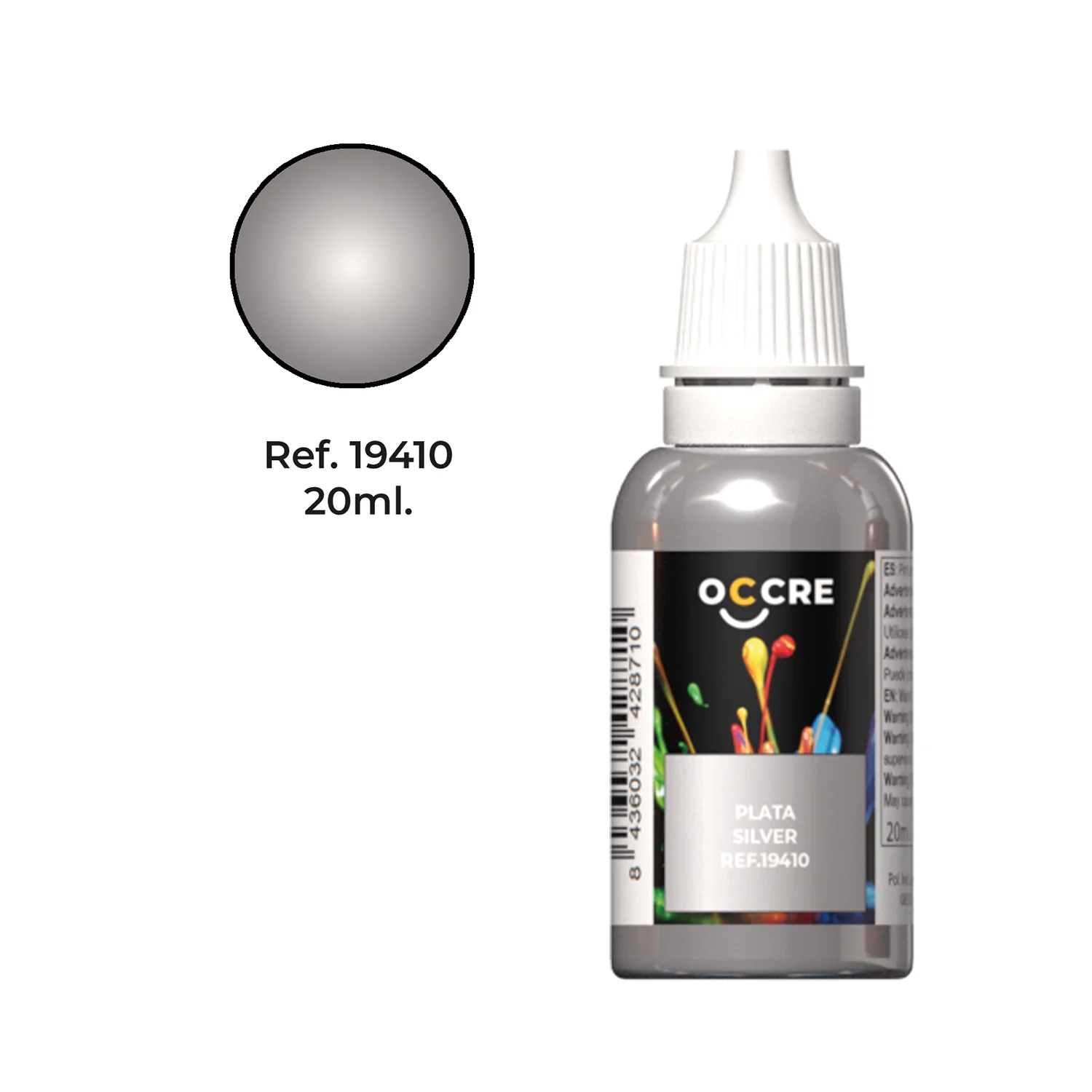 Acrylic Paint Silver 20ml