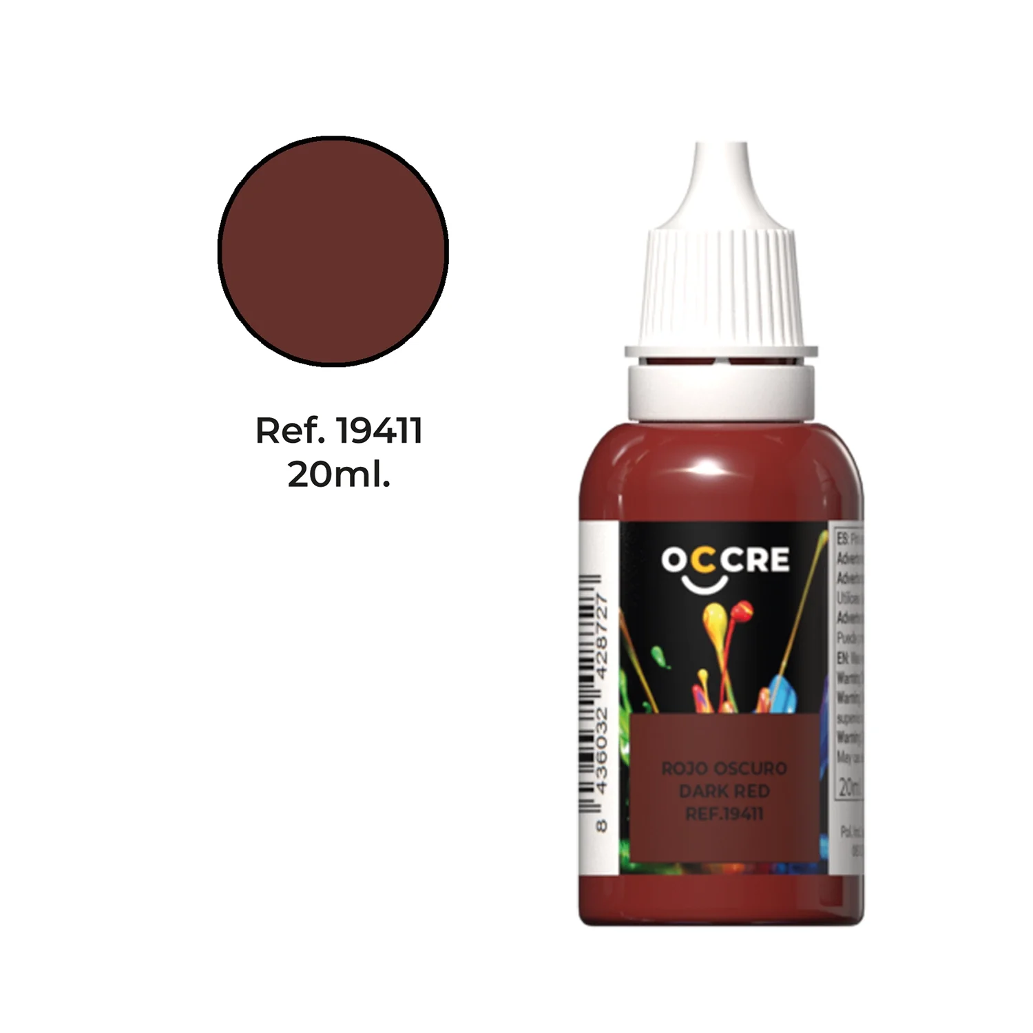 Dark Red Acrylic Paint 20 ml