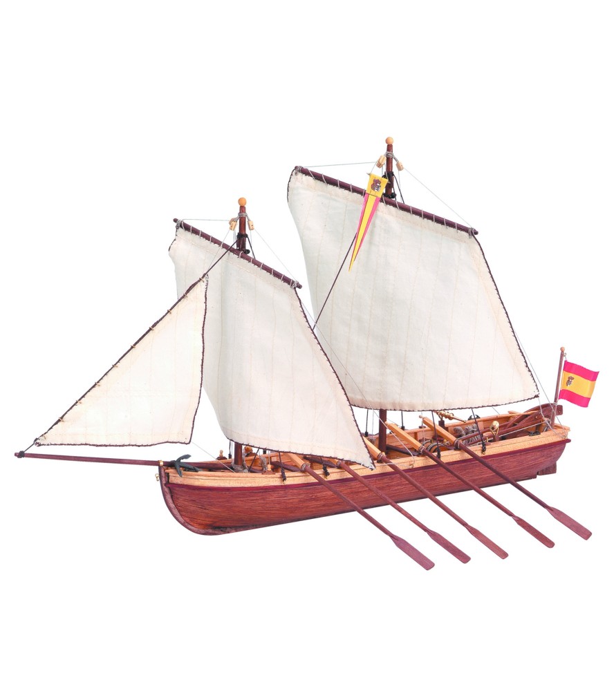 Captain's Boat Santisima TriNiñad. 1:50 Wooden Model Ship Kit