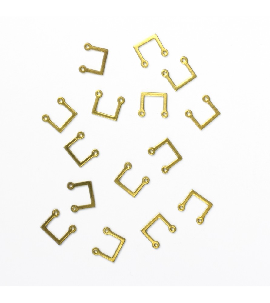 Stanchions 'U' 7 x 7 mm with 2 Holes (15 Units)