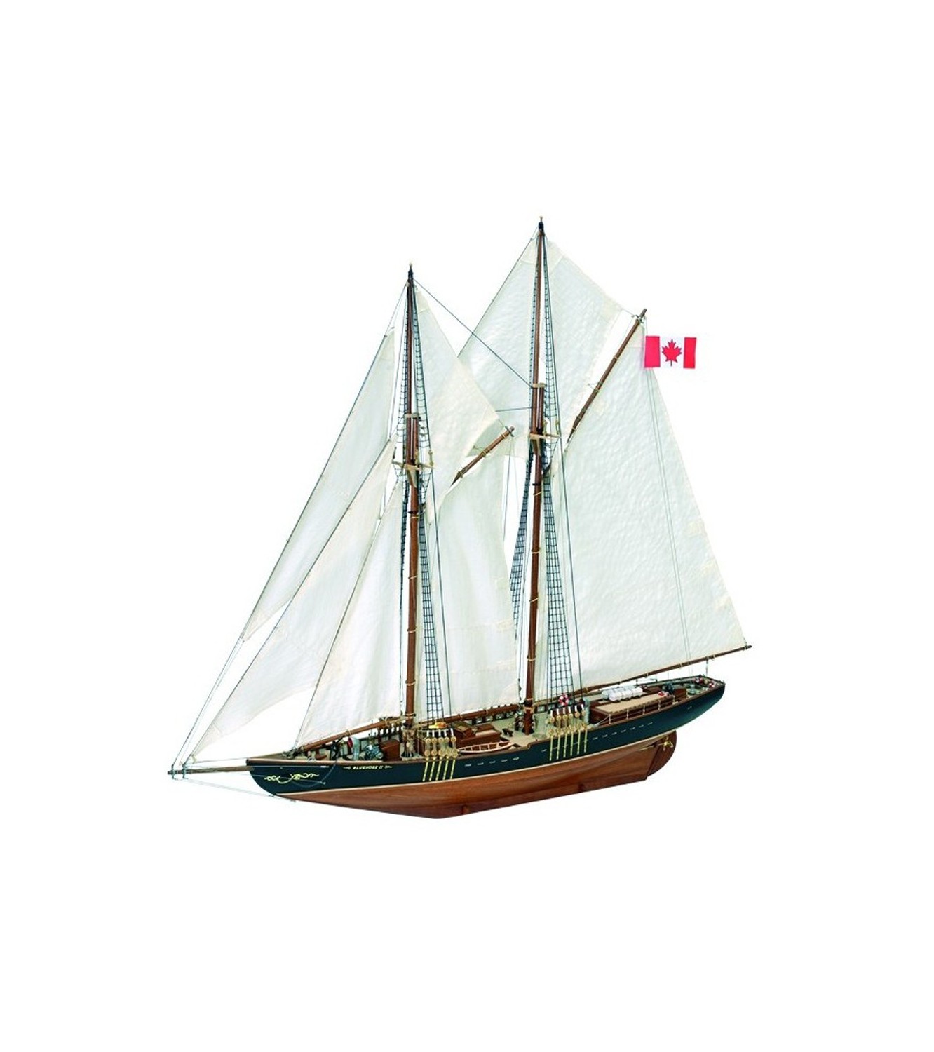 Fishing & Regattas Schooner Bluenose II. 1:75 Wooden Model Ship Kit