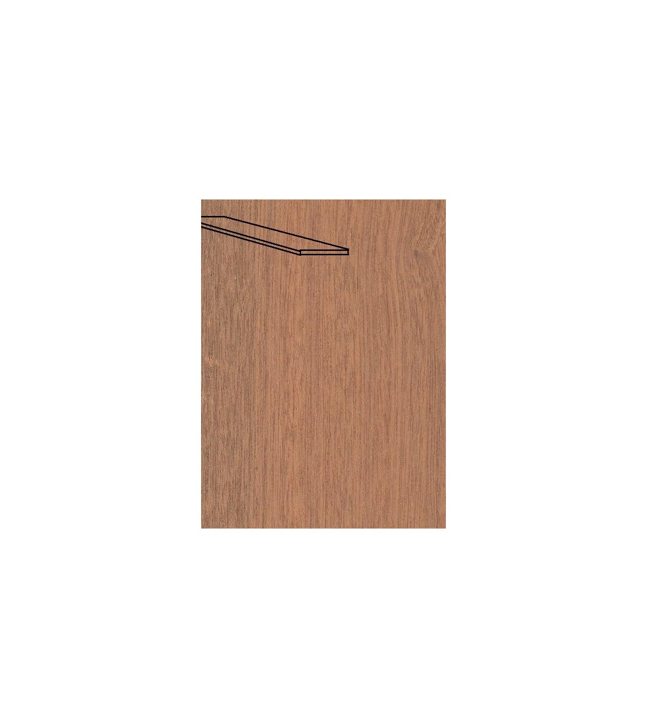 Sapele Veneer Pack 0.6 x 5 x 1000 mm (25 Pcs.)