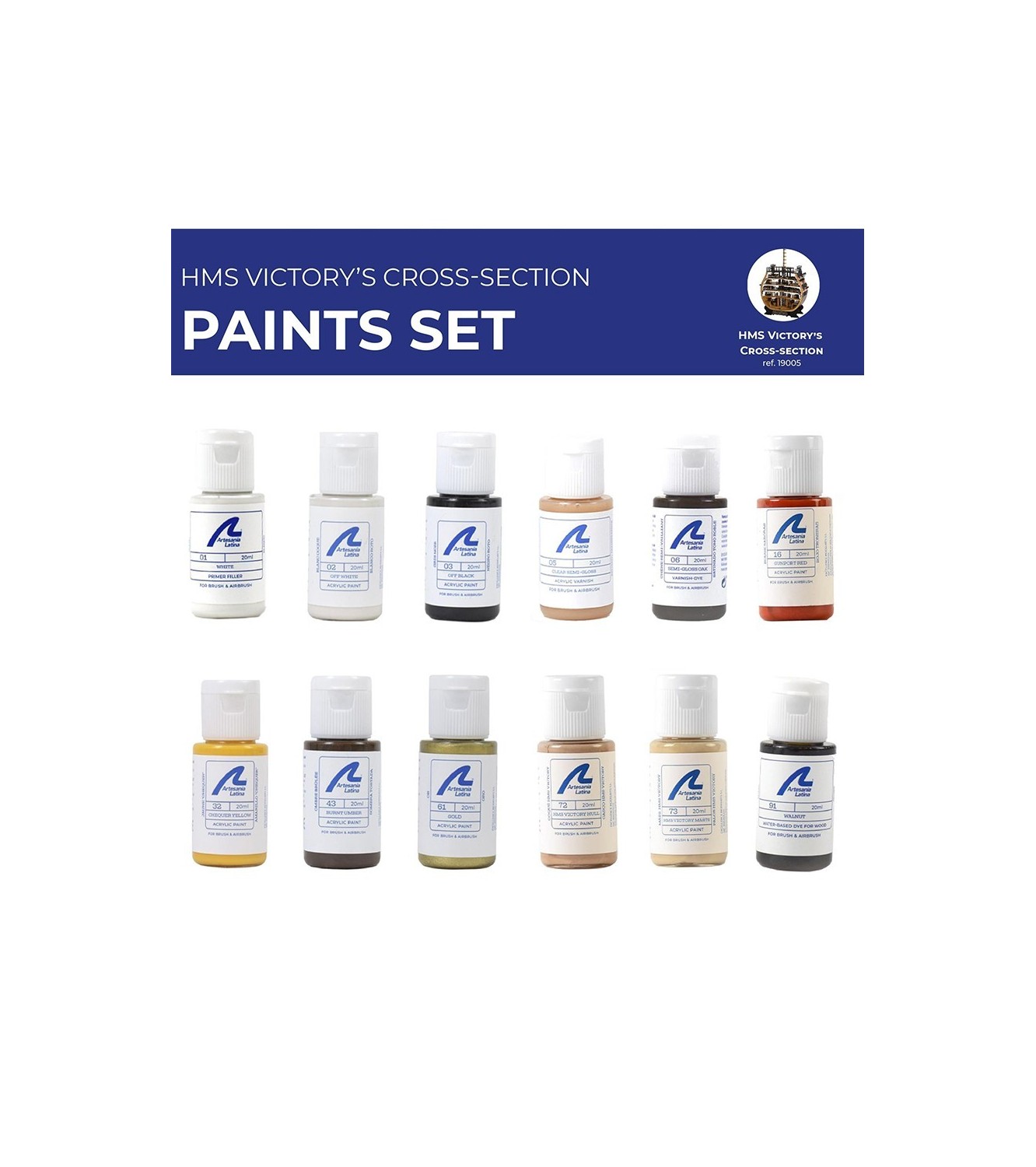 Model Paint Pack: HMS Victory Section Ship of the Line