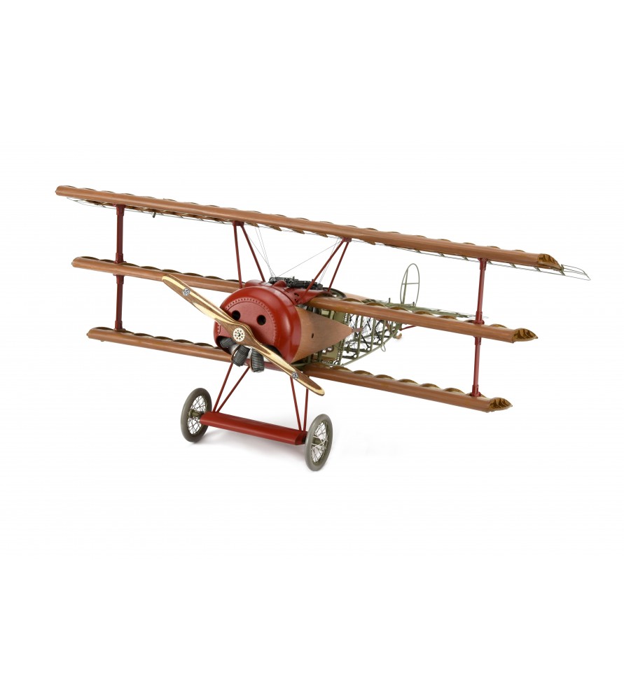 Fighter Fokker Dr I. 1:16 Wooden and Metal Aircraft Model
