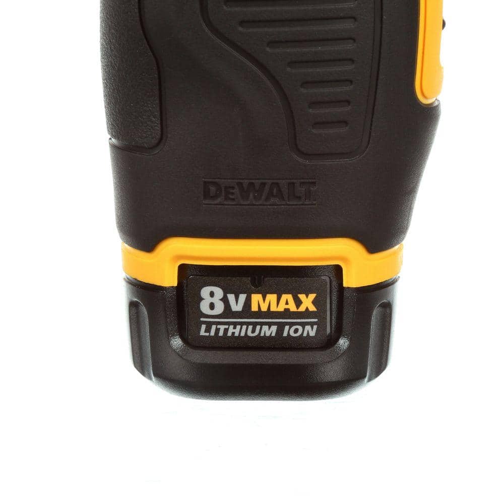 8V MAX Cordless Gyroscopic Screwdriver with Adjustable Handle, (2) 1.0Ah Batteries, Charger, and Bag DCF680N2