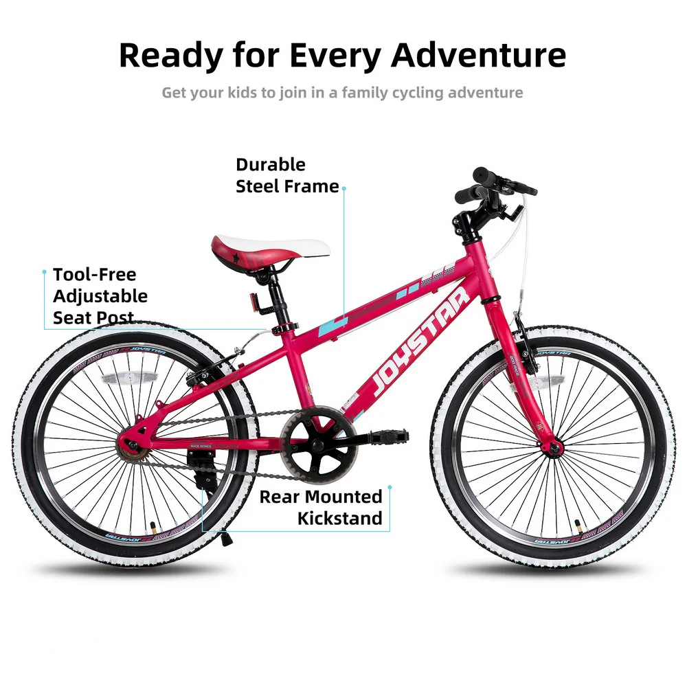 JOYSTAR Lubbock 20" 24" Kids Mountain Bike Single Speed Bicycle