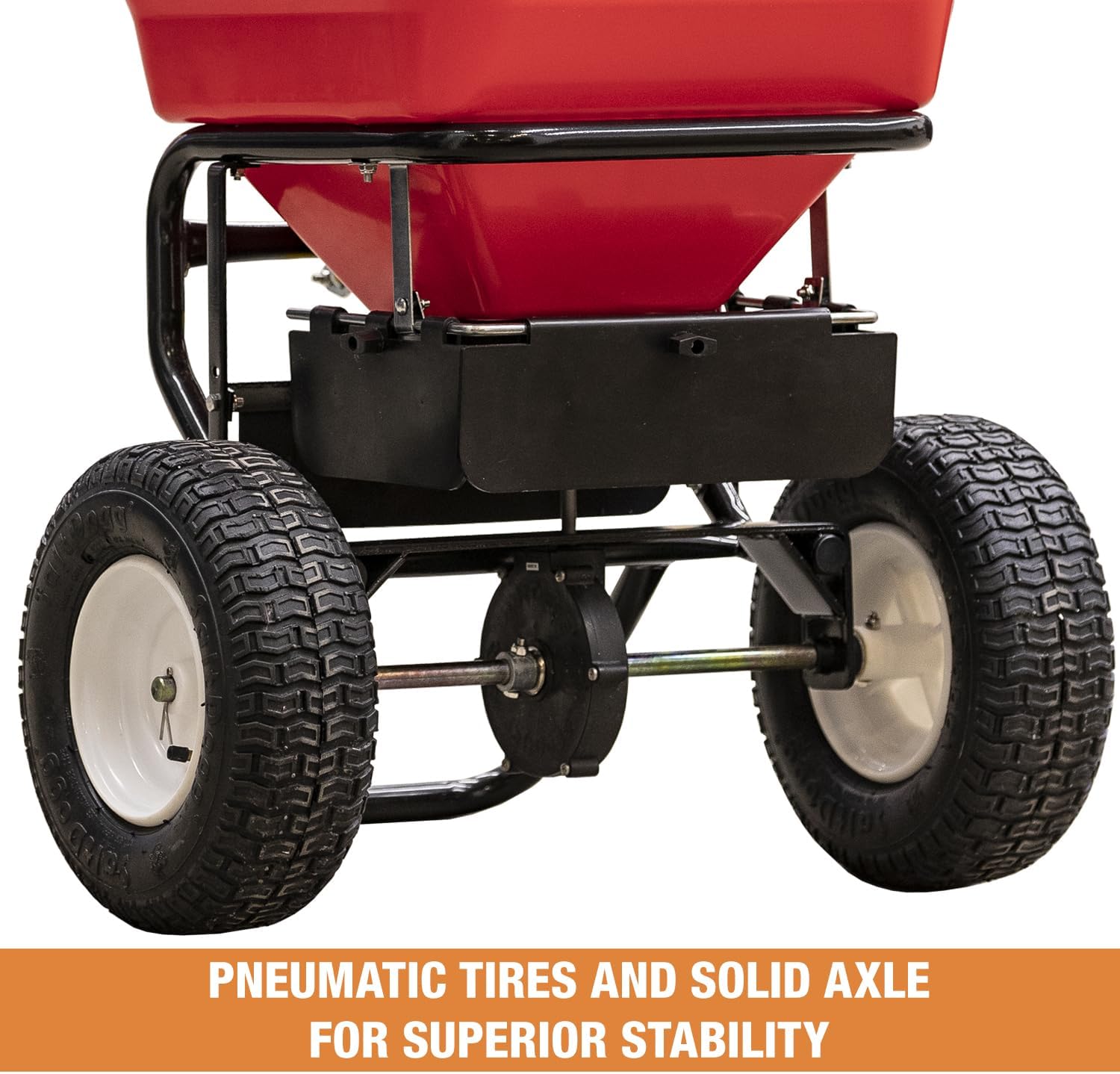 Multi-Purpose Walk Behind Push Spreader 3039632R Grounds Keeper, 100 Pound Capacity, Multi Use Tool for Grass Seed, Salt, De-Icer