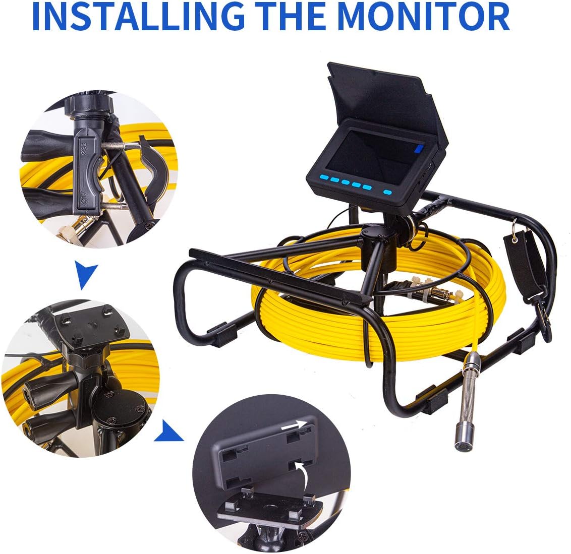 Sewer Camera 100ft, SYANSPAN 17mm Low Temperature Resistant Pipe Inspection Camera