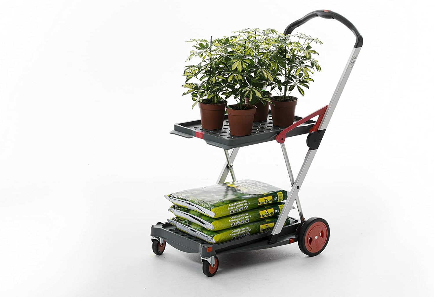 Multi use Functional Collapsible carts | Mobile Folding Trolley | Shopping cart with Storage Crate (Black)