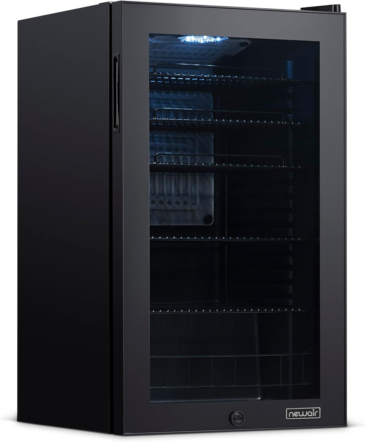 Beverage Refrigerator Cooler | 126 Cans Free Standing with Right Hinge Glass Door | Mini Fridge Beverage Organizer Perfect For Beer, Wine, Soda, And Cooler Drinks