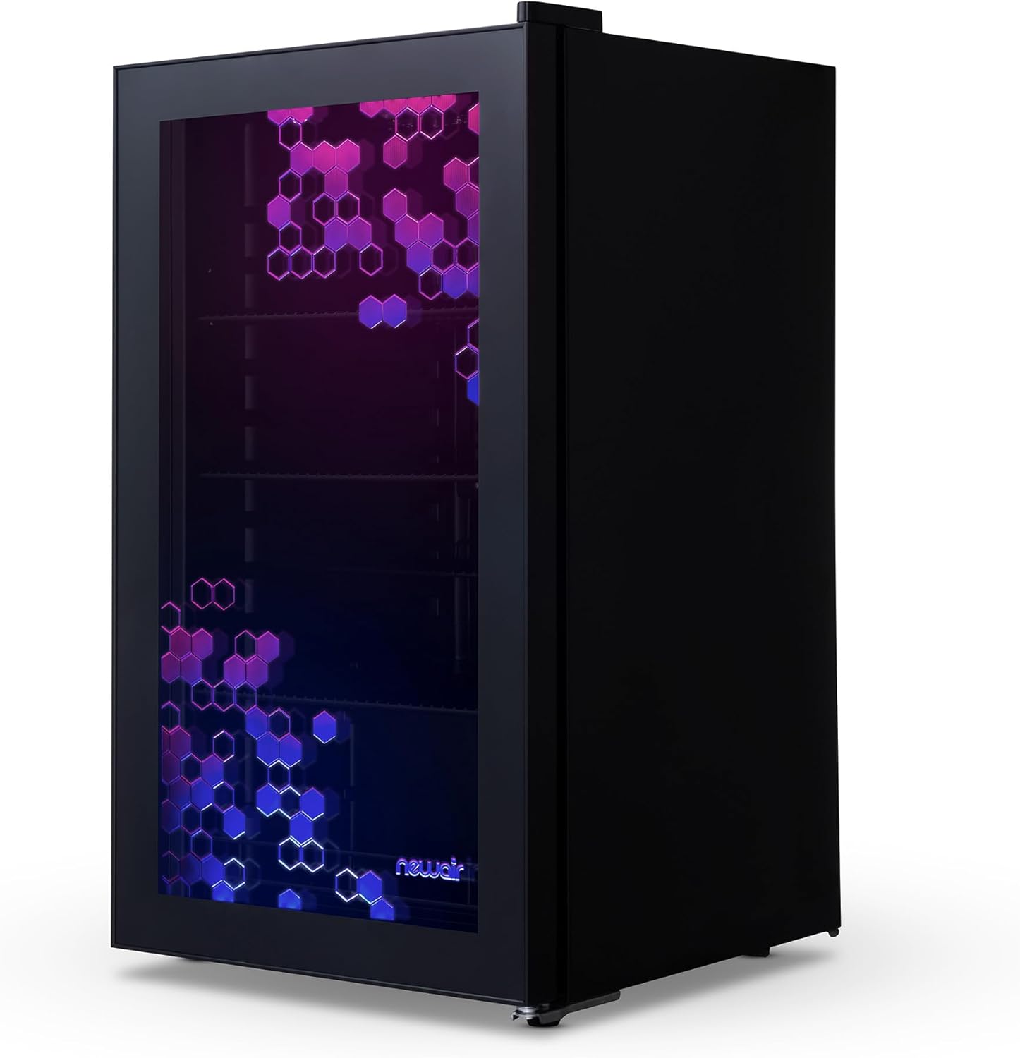 Beverage Refrigerator Cooler | 126 Cans Free Standing with Right Hinge Glass Door | Mini Fridge Beverage Organizer Perfect For Beer, Wine, Soda, And Cooler Drinks