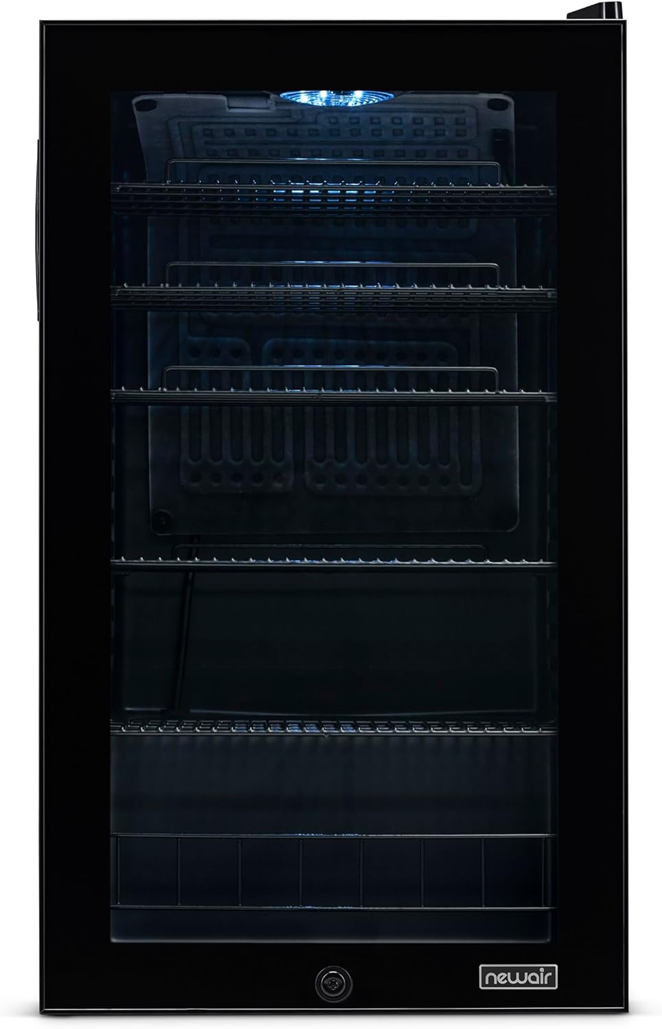 Beverage Refrigerator Cooler | 126 Cans Free Standing with Right Hinge Glass Door | Mini Fridge Beverage Organizer Perfect For Beer, Wine, Soda, And Cooler Drinks