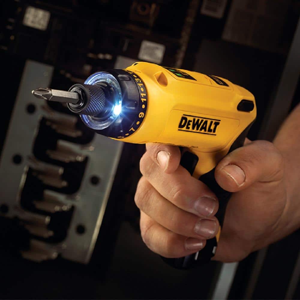 8V MAX Cordless Gyroscopic Screwdriver with Adjustable Handle, (2) 1.0Ah Batteries, Charger, and Bag DCF680N2