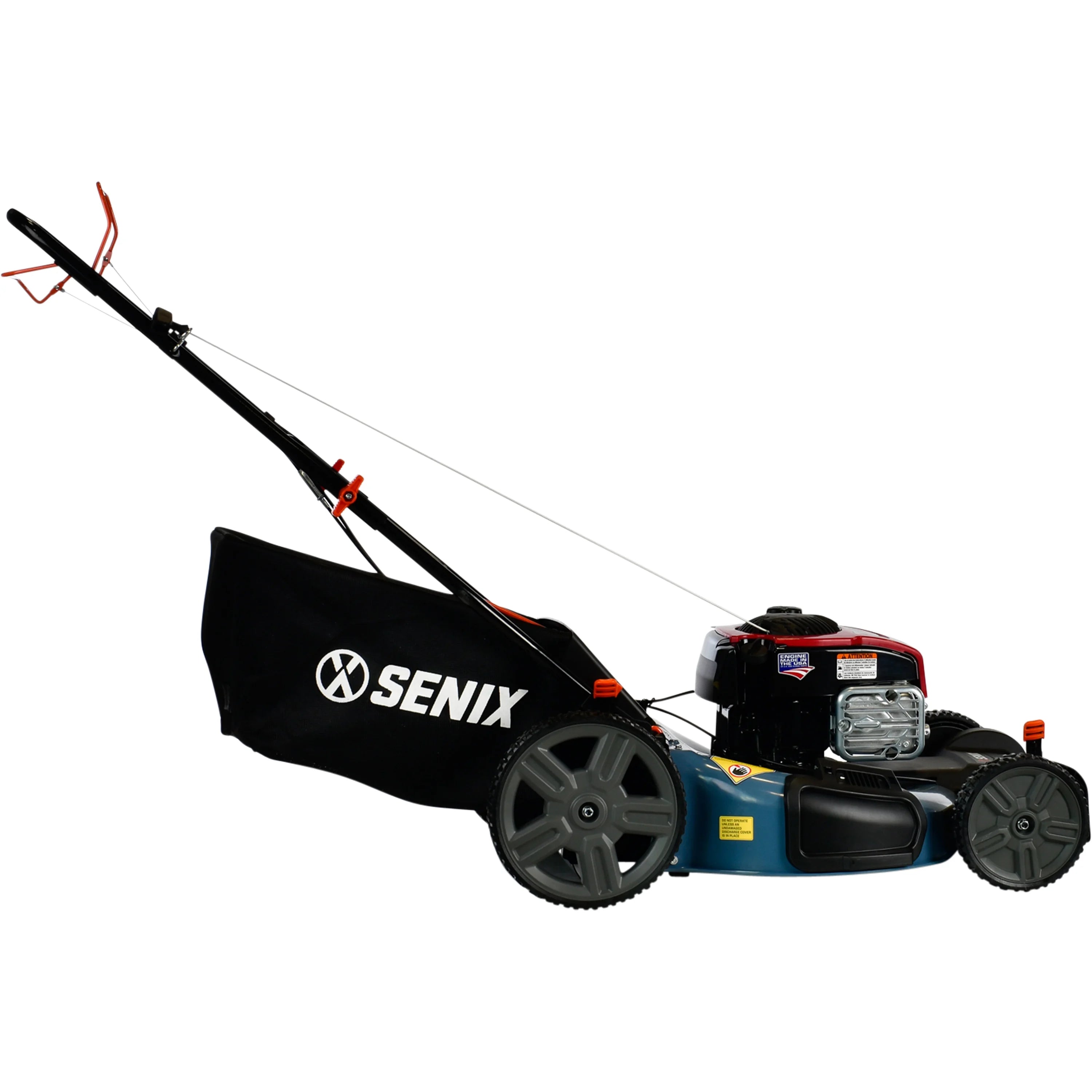 SENIX Self-Propelled Gas Lawn Mower, 21-Inch, 150 cc 4-Cycle Briggs & Stratton Engine, 3-In-1 Single Speed Lawnmower