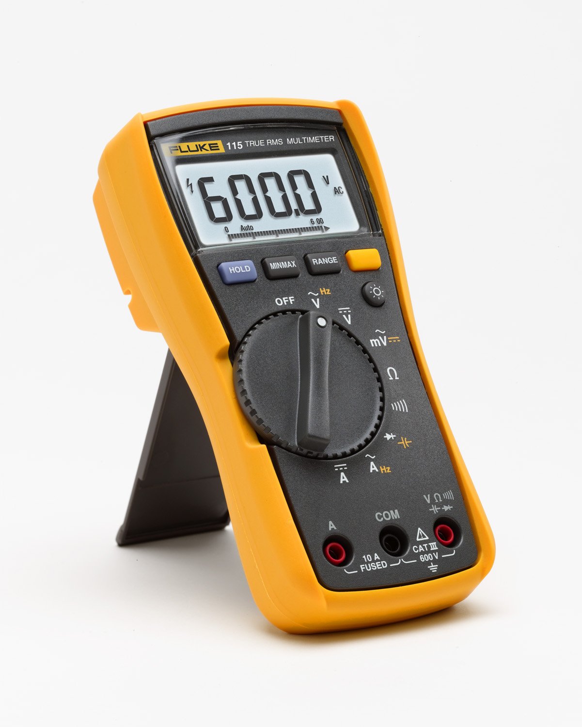 Digital Multimeter, Measures AC/DC Voltage To 600 V & Current to 10 A, Measures Resistance, Continuity, Frequency & Capacitance, Includes Battery