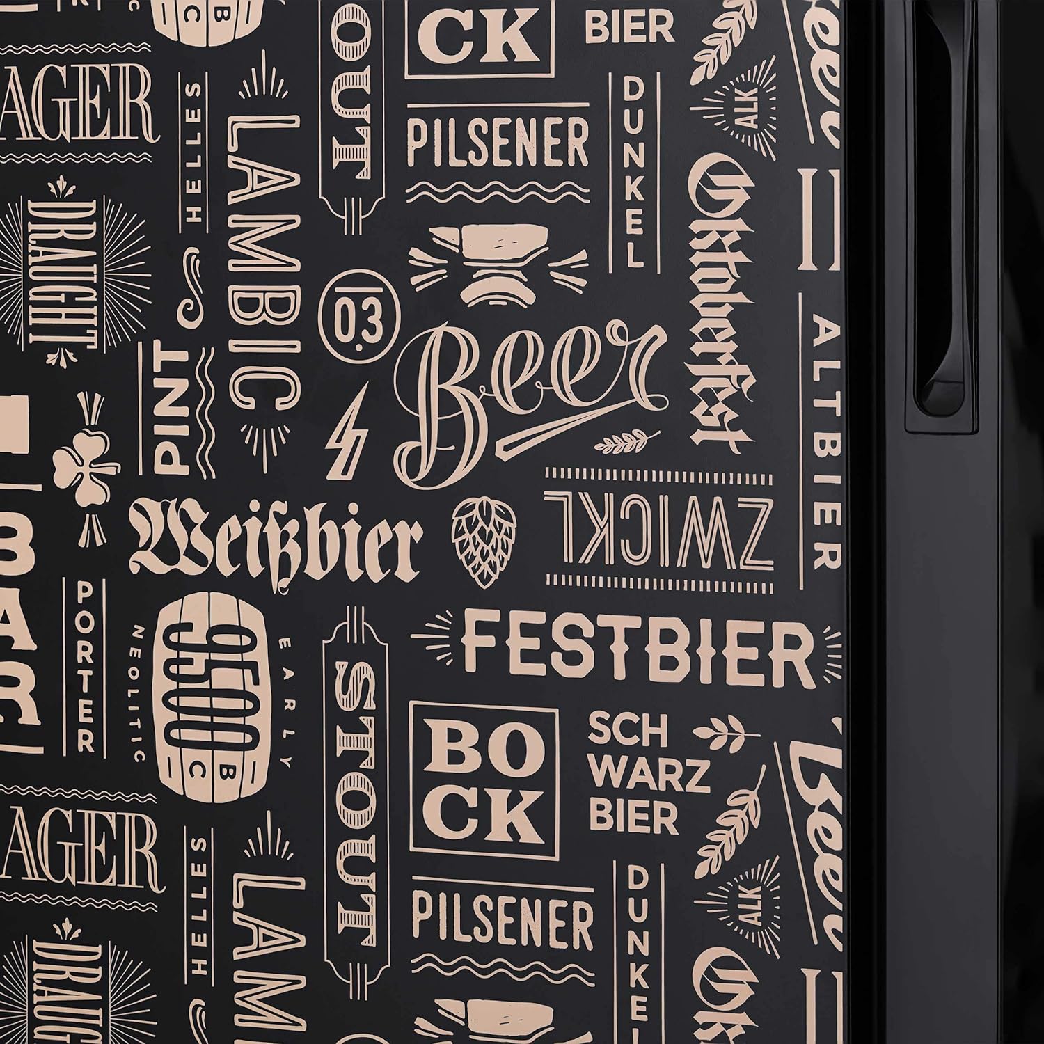 Beverage Refrigerator Cooler | 126 Cans Free Standing with Right Hinge Glass Door | Mini Fridge Beverage Organizer Perfect For Beer, Wine, Soda, And Cooler Drinks