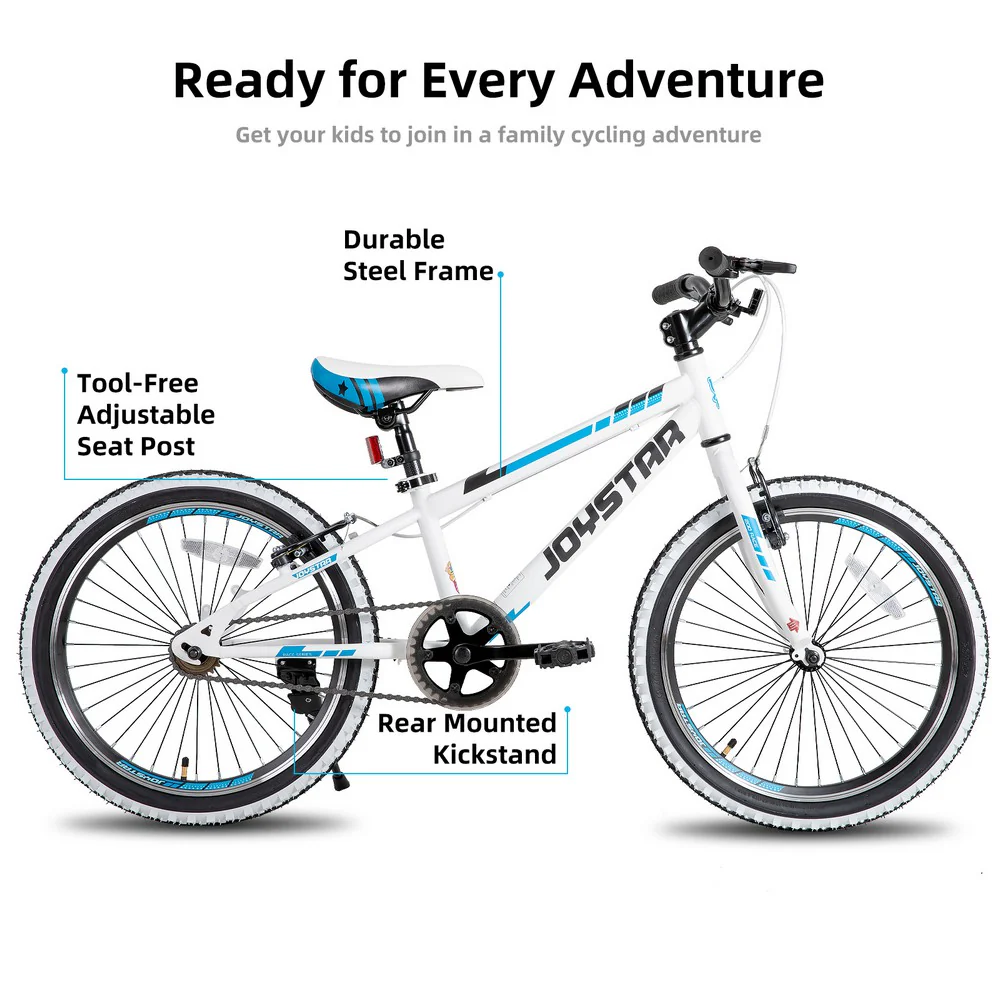 JOYSTAR Lubbock 20" 24" Kids Mountain Bike Single Speed Bicycle