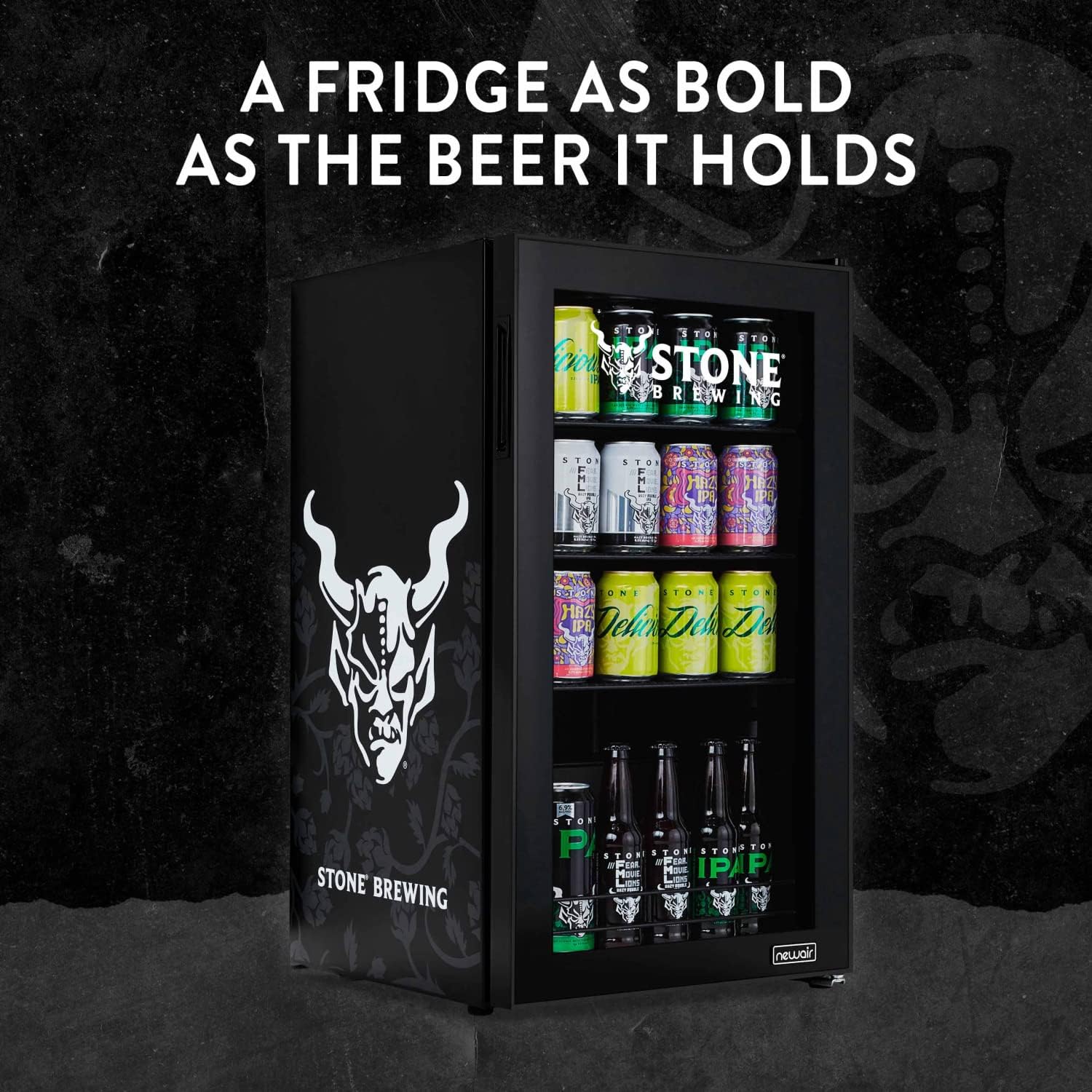 Beverage Refrigerator Cooler | 126 Cans Free Standing with Right Hinge Glass Door | Mini Fridge Beverage Organizer Perfect For Beer, Wine, Soda, And Cooler Drinks