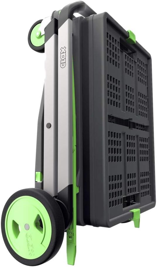 Multi use Functional Collapsible carts | Mobile Folding Trolley | Shopping cart with Storage Crate (Black)