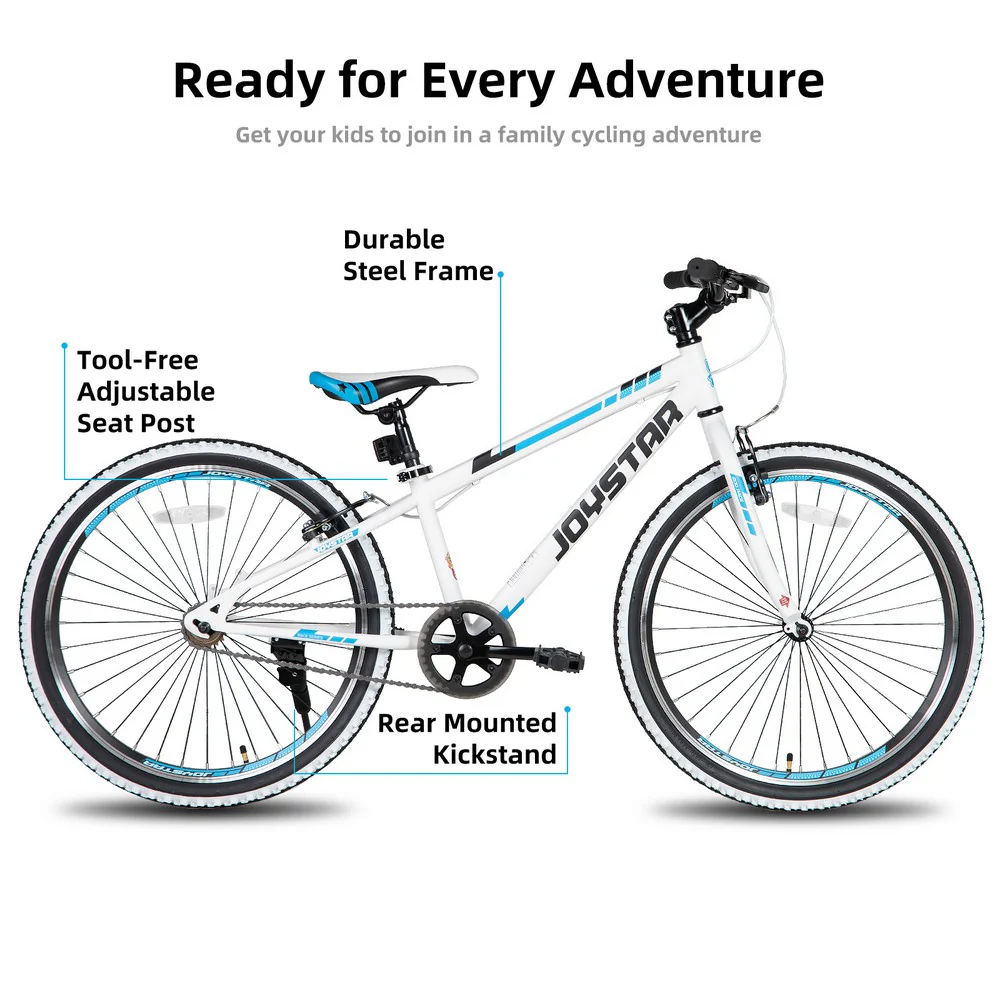 JOYSTAR Lubbock 20" 24" Kids Mountain Bike Single Speed Bicycle