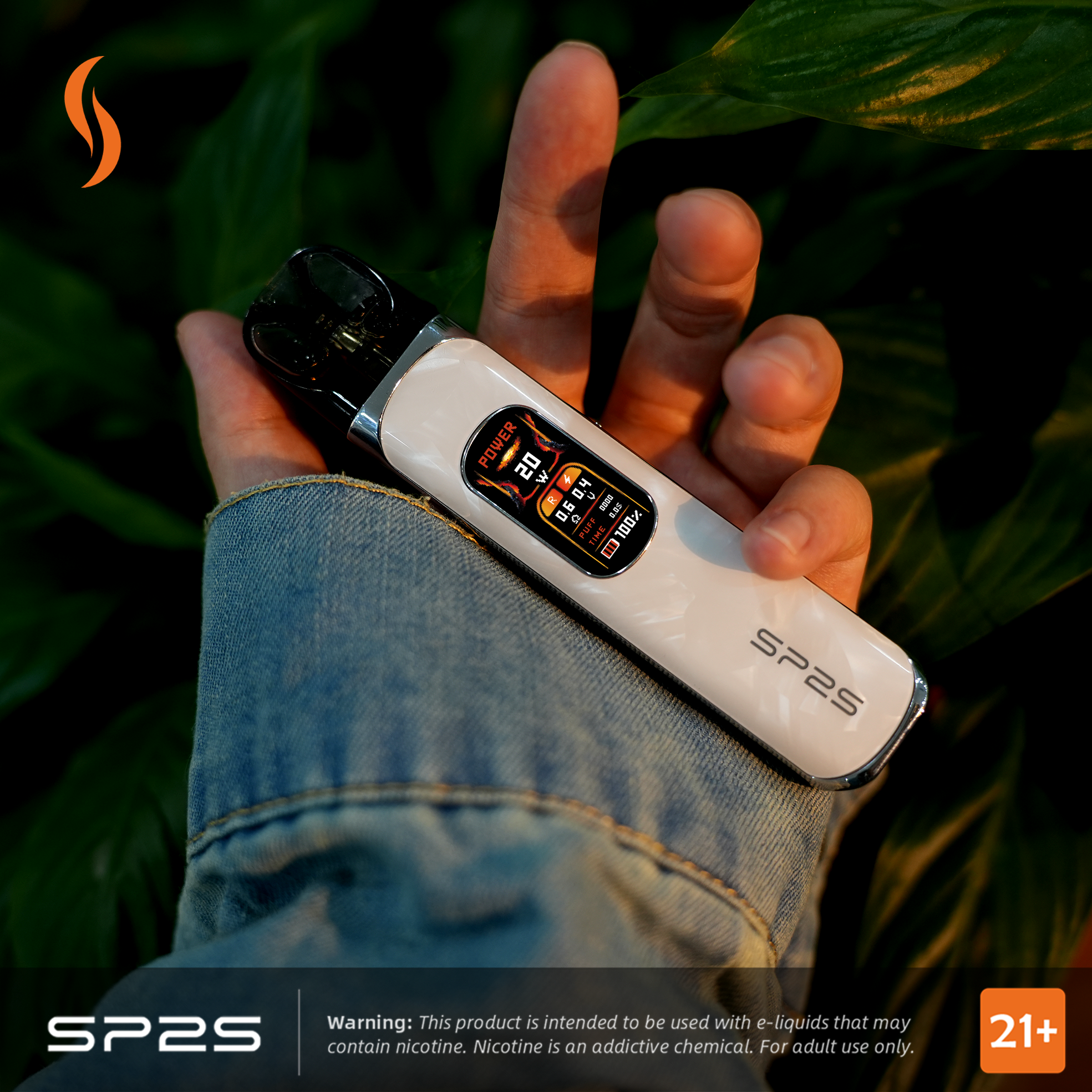思博瑞SP2S URANUS天王星注油式電子煙  可調氣流  1000mAh大容量  銀白色 - Vapertrade