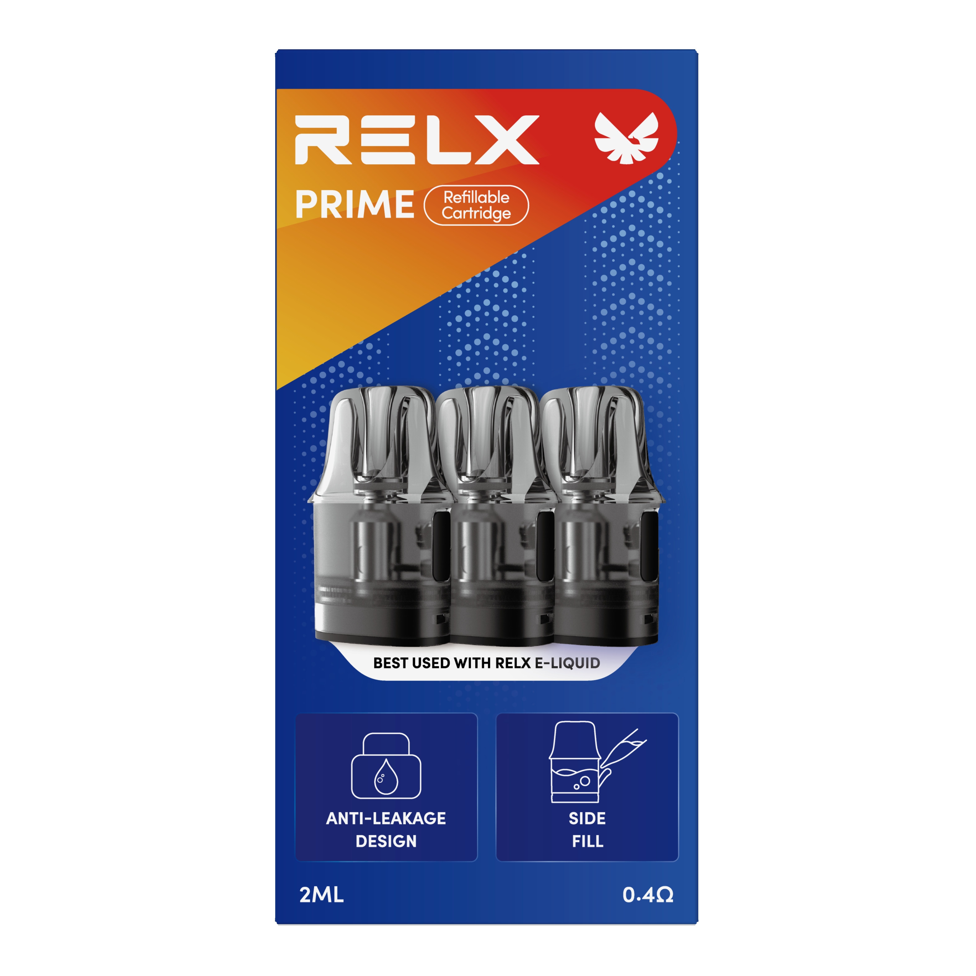 悅刻RELX-Prime Pod-空彈艙 3 Pods 0.1-0.4ohm - Vapertrade