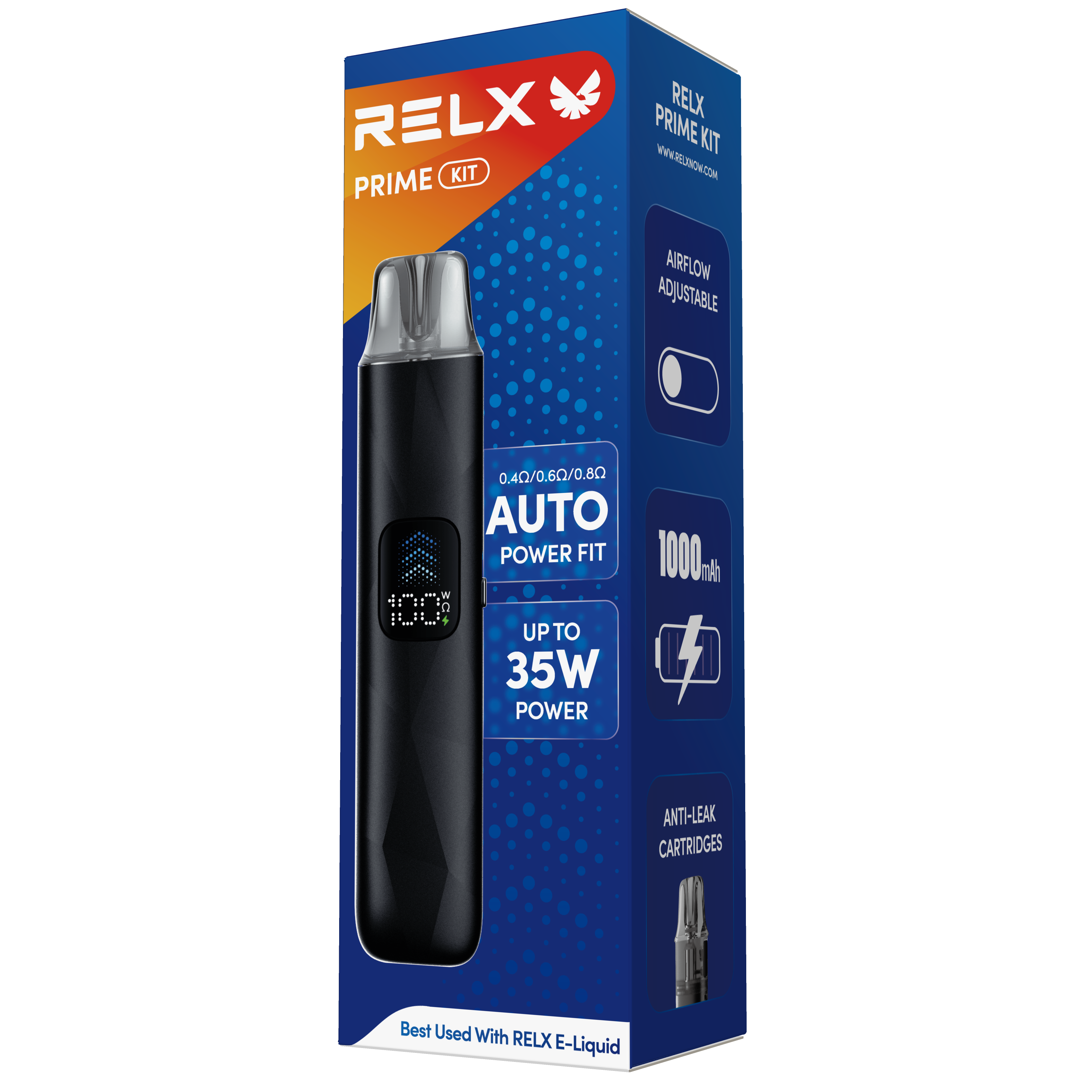 悅刻RELX-Prime Kit開放式主機套裝  黑色 - Vapertrade