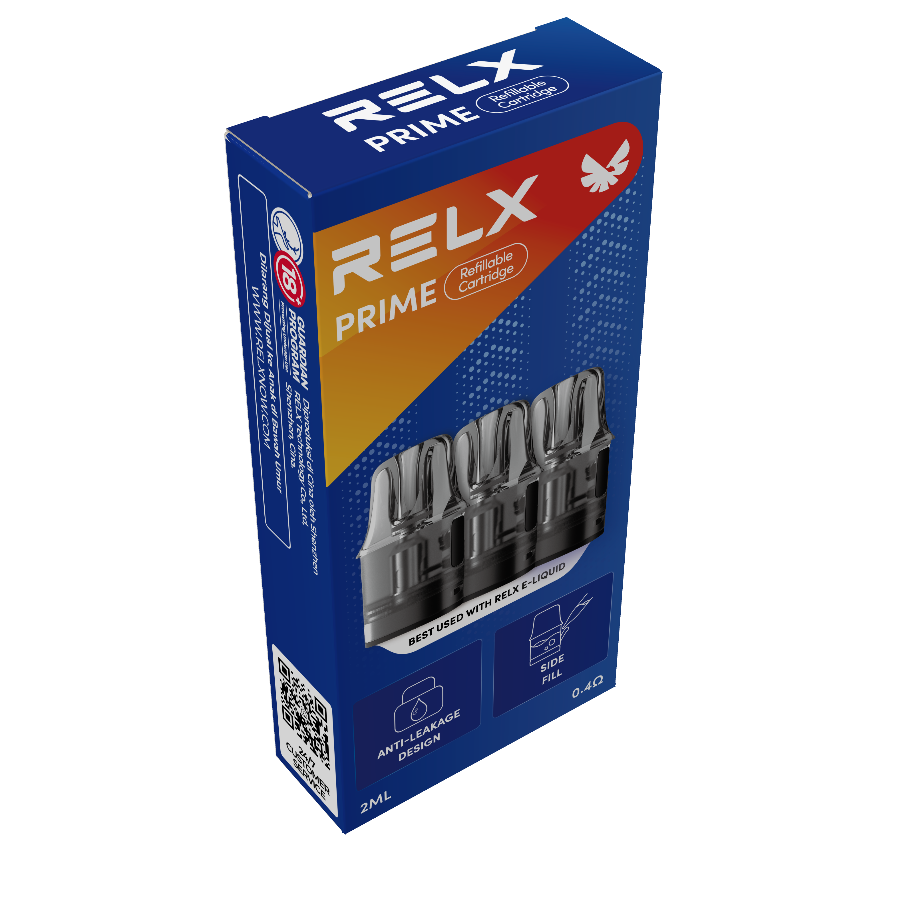 悅刻RELX-Prime Pod-空彈艙 3 Pods 0.1-0.4ohm - Vapertrade