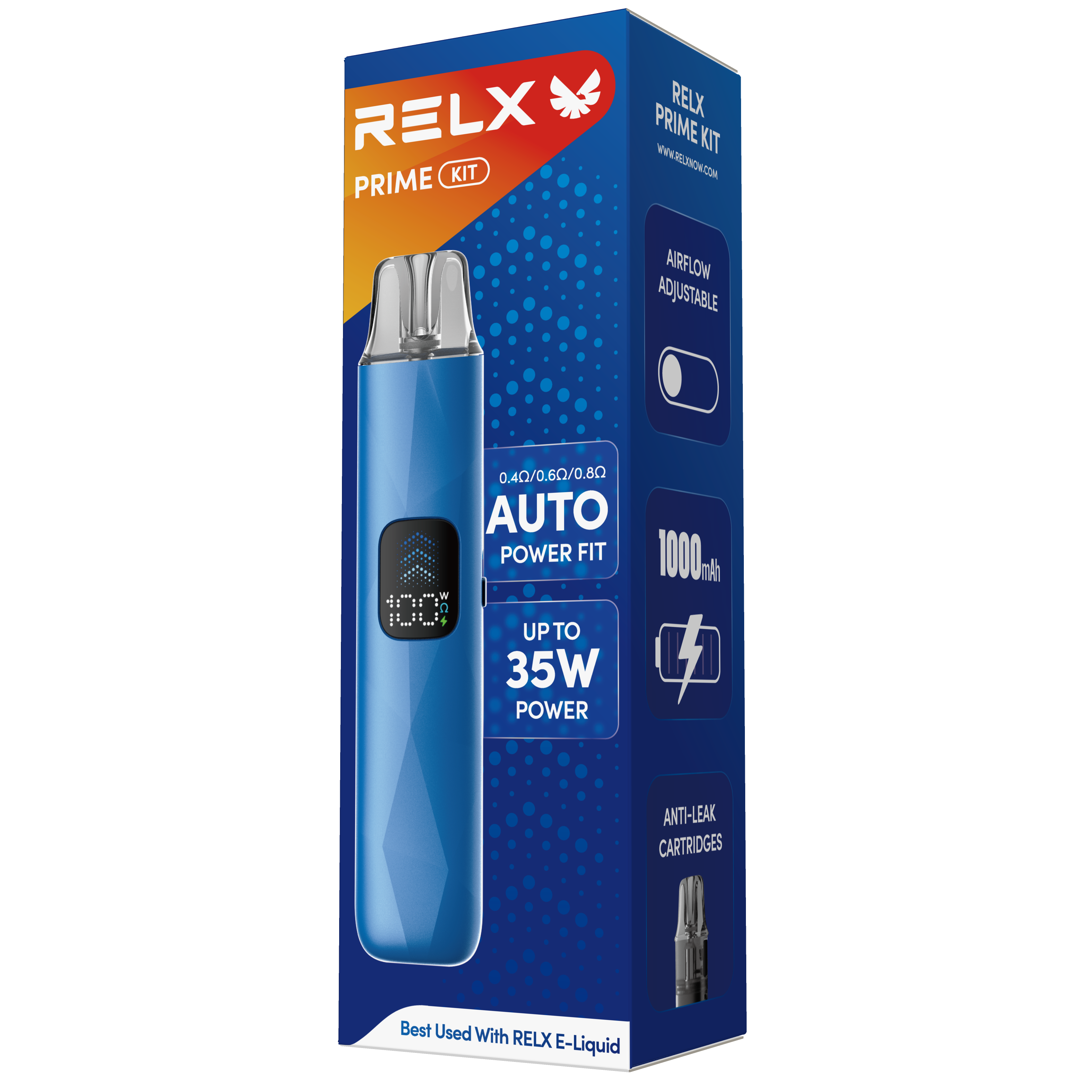 悅刻RELX-Prime Kit開放式主機套裝  藍色 - Vapertrade