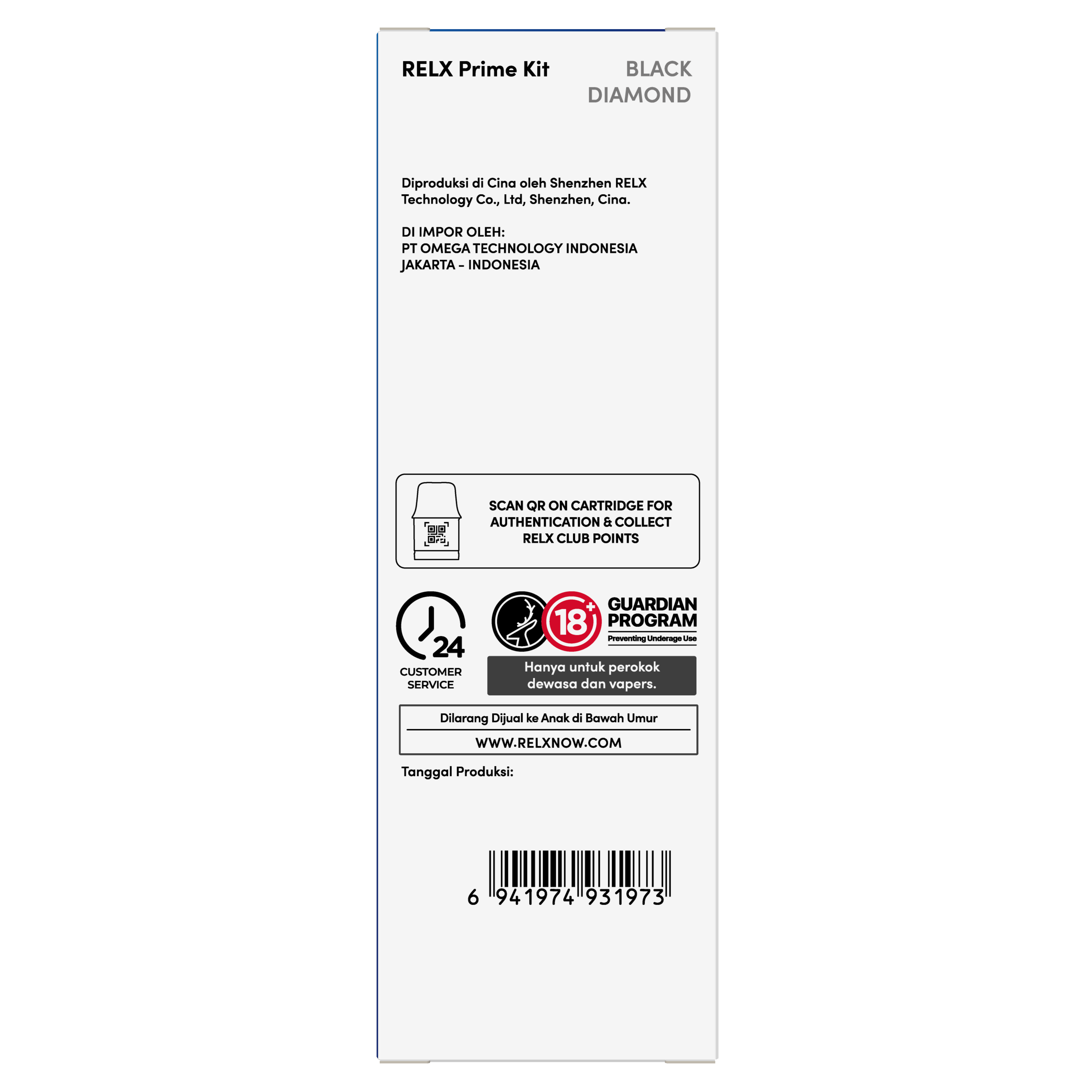 悅刻RELX-Prime Kit開放式主機套裝  黑色 - Vapertrade