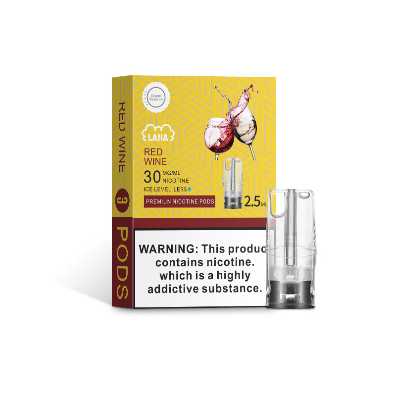 拉納 LANA 煙彈 單盒三顆 一代通用煙彈 紅酒 - Vapertrade