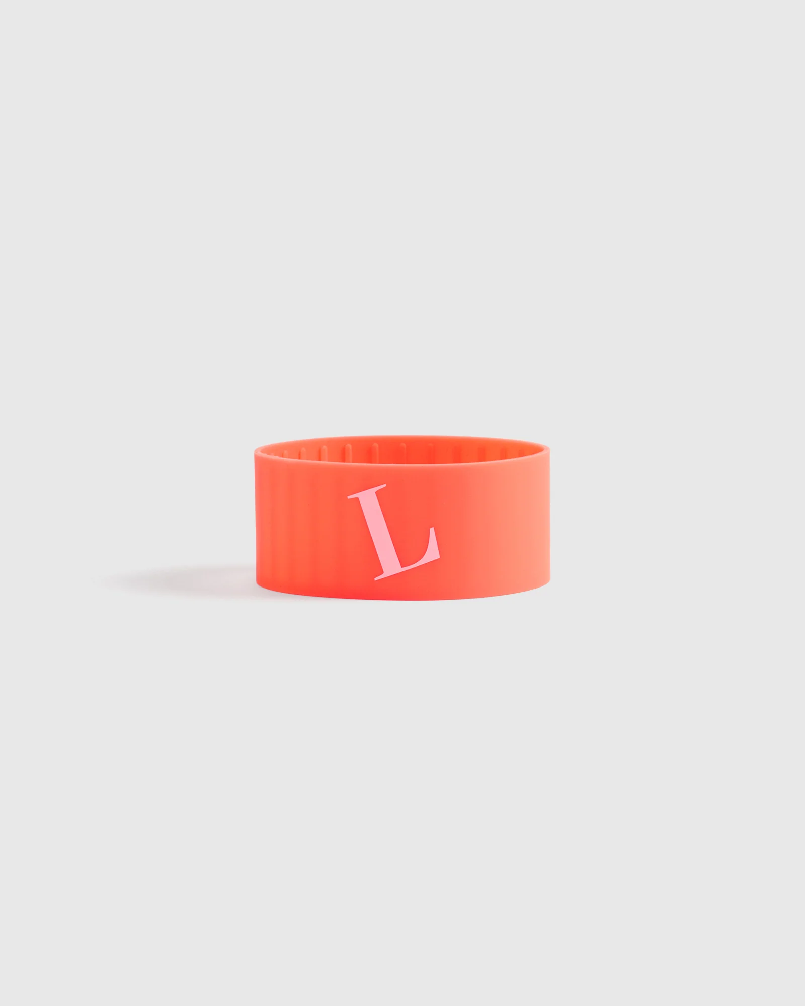 Silicone Band Initial - Neon Orange