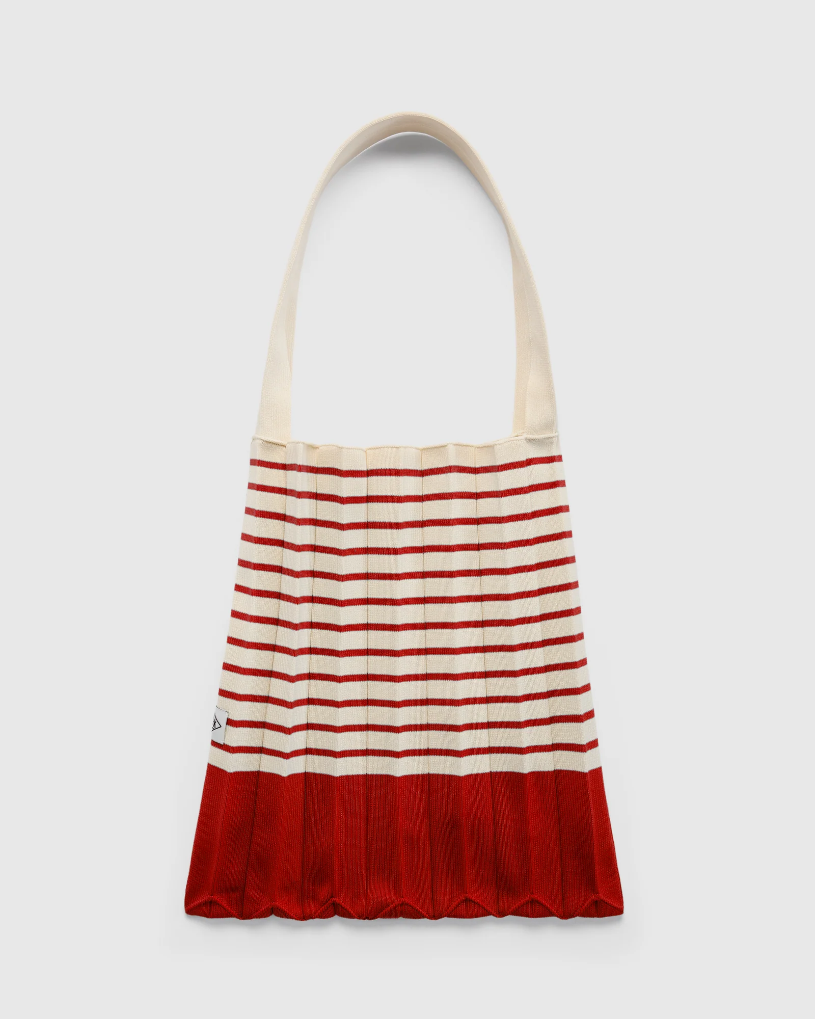 Accordion Stripe Knit Bag