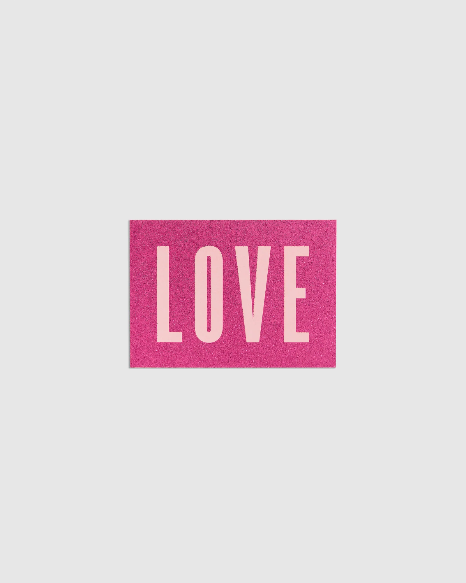 Greeting Card Glitter Love