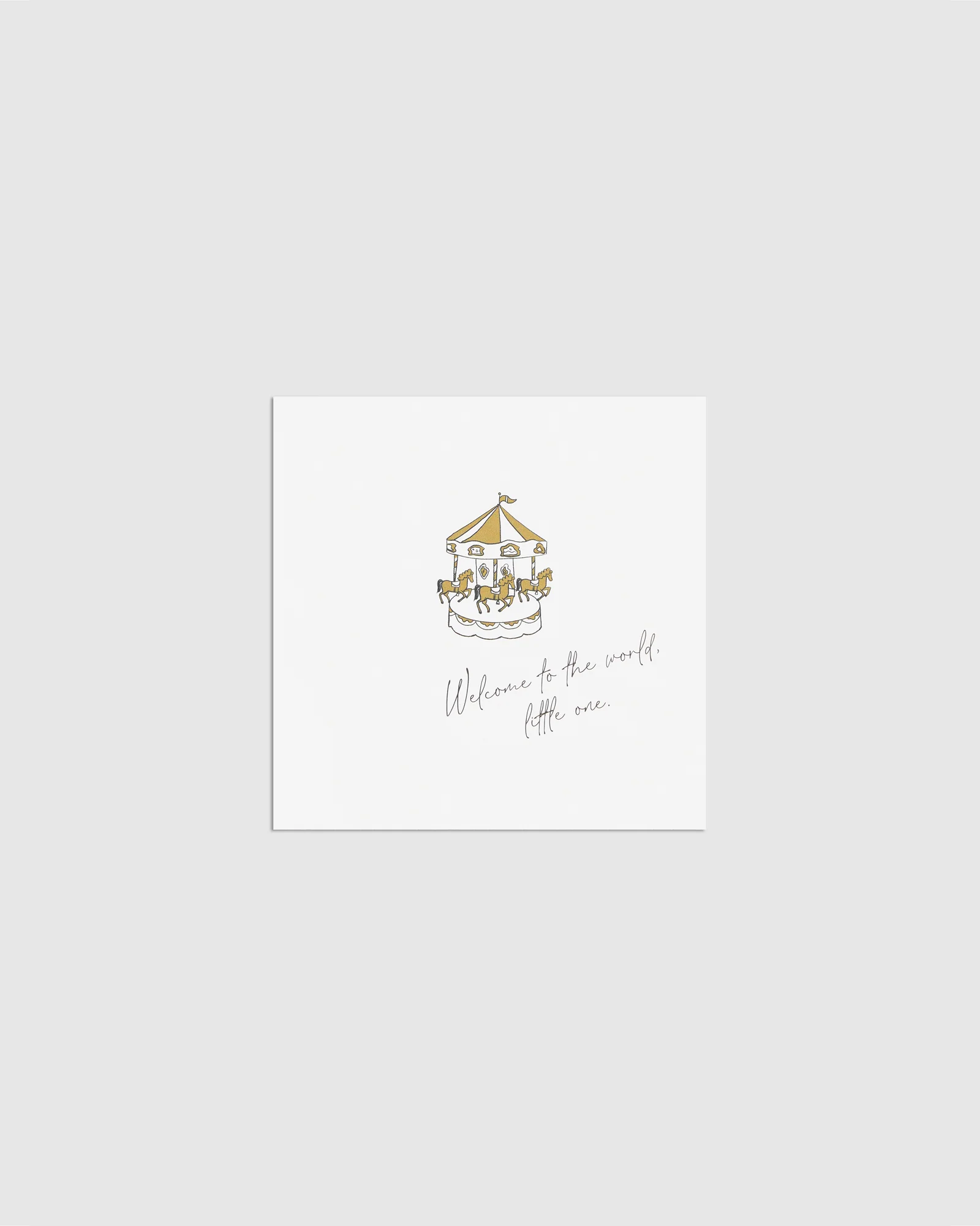 Square Greeting Card Welcome To The World