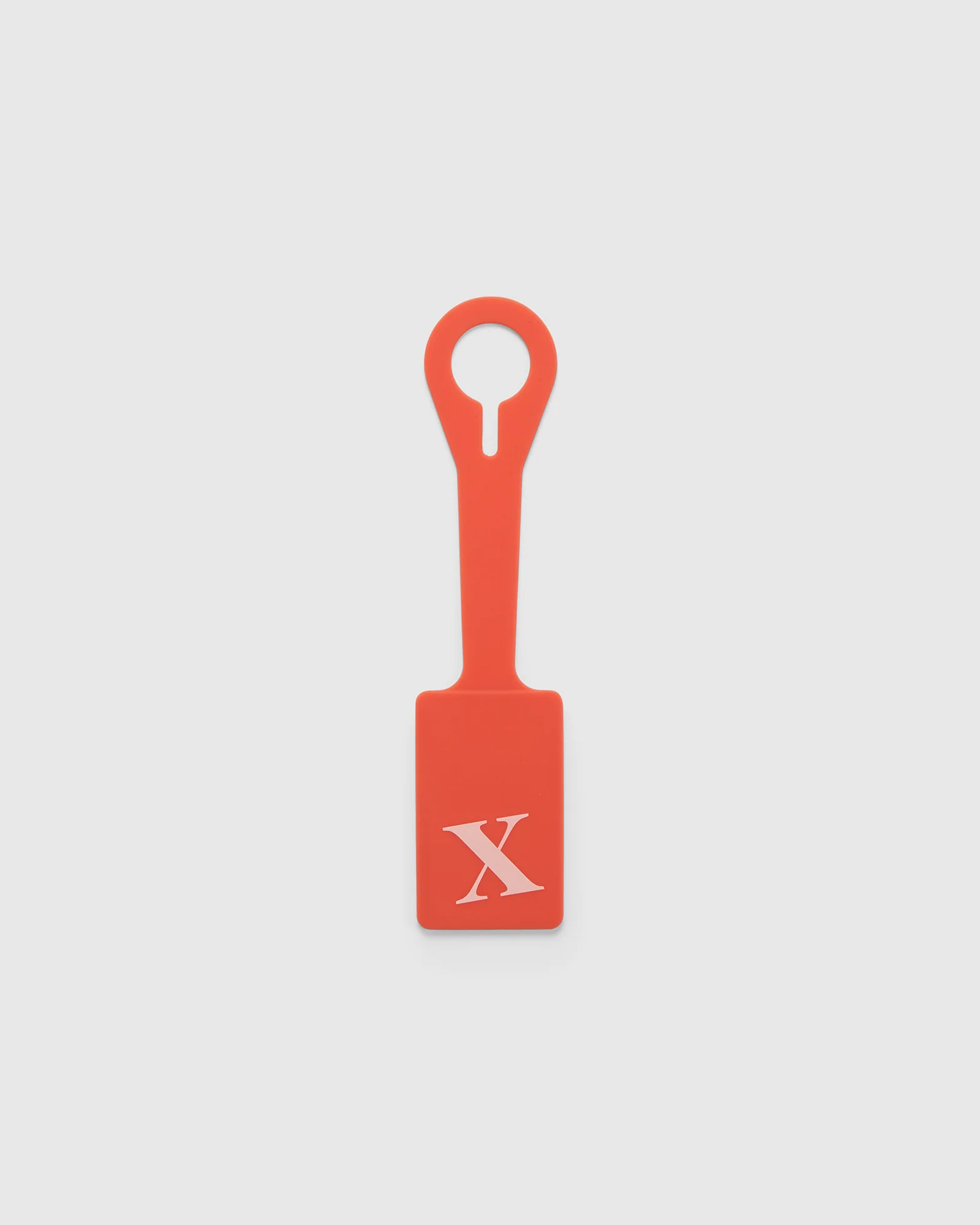 Silicone Luggage Tag Initial - Tangelo