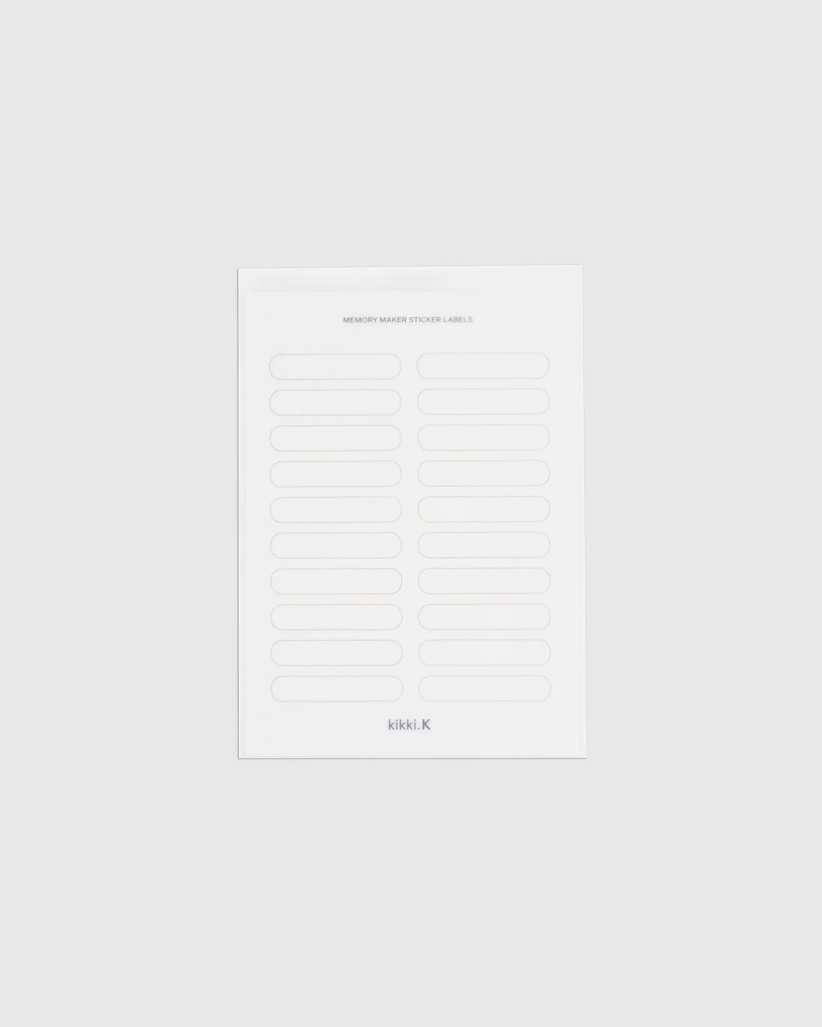 Memory Maker Label 2Pk