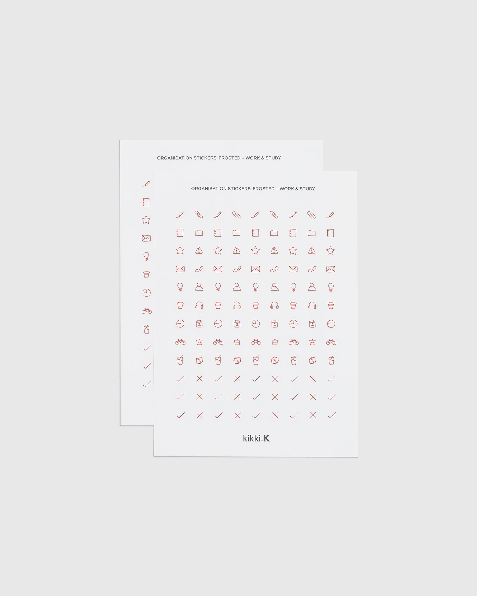Organisation Work Study Stickers 2Pk