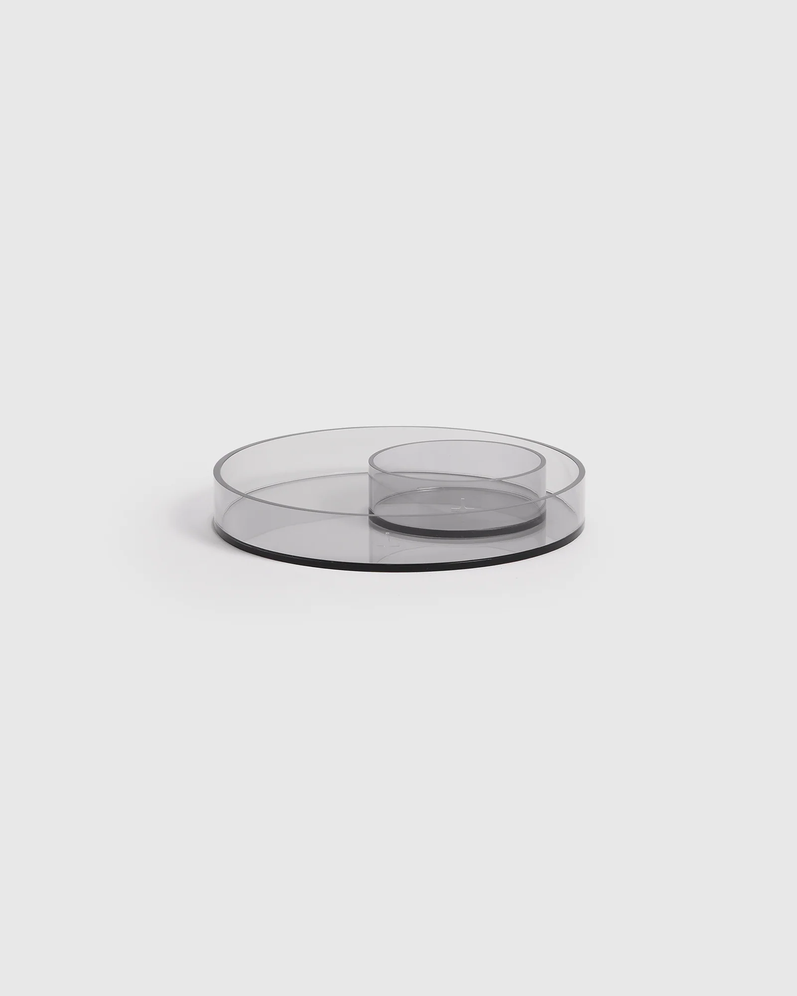 Shadow Round Duo Tray Acorn