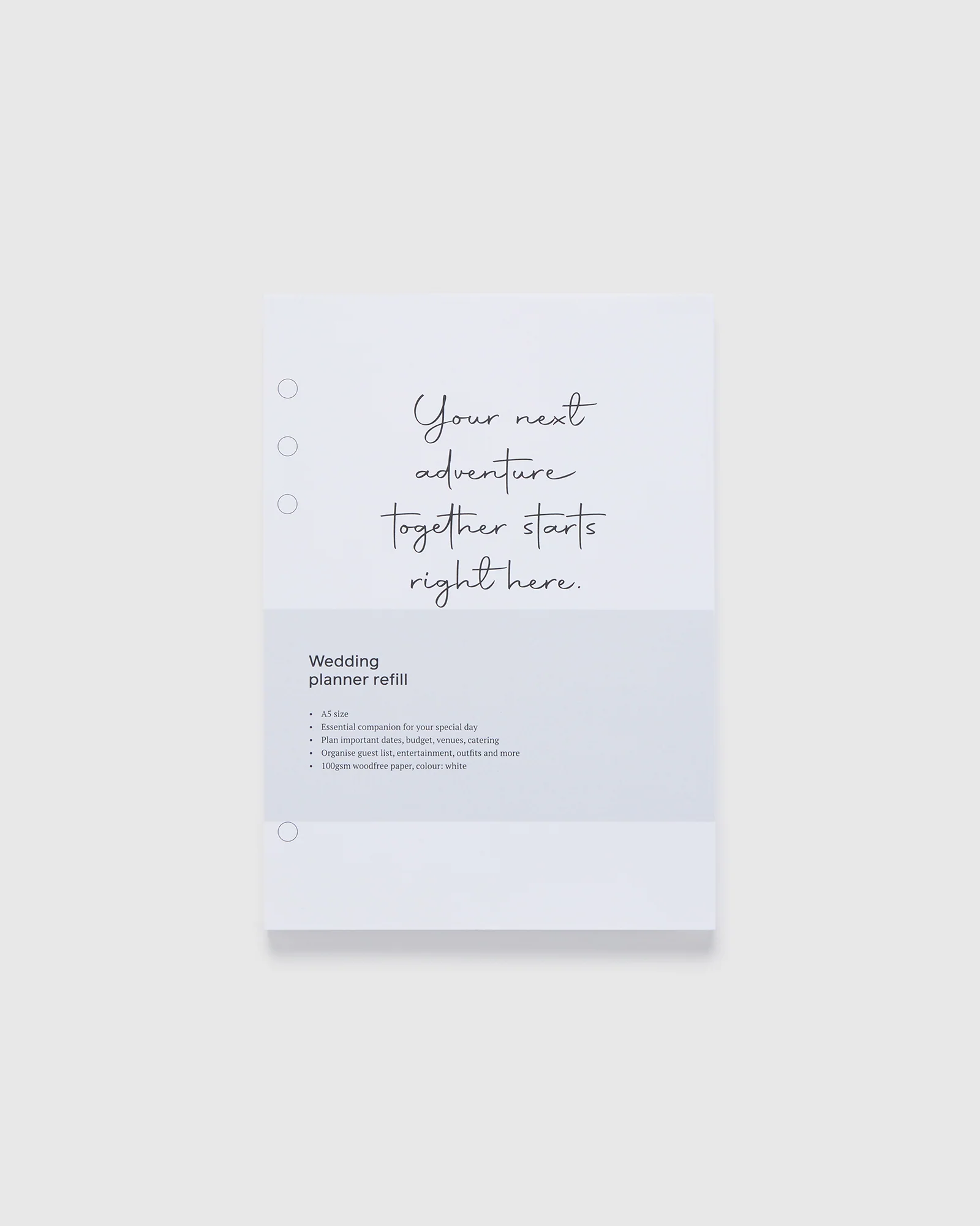 Planner Refill Wedding A5