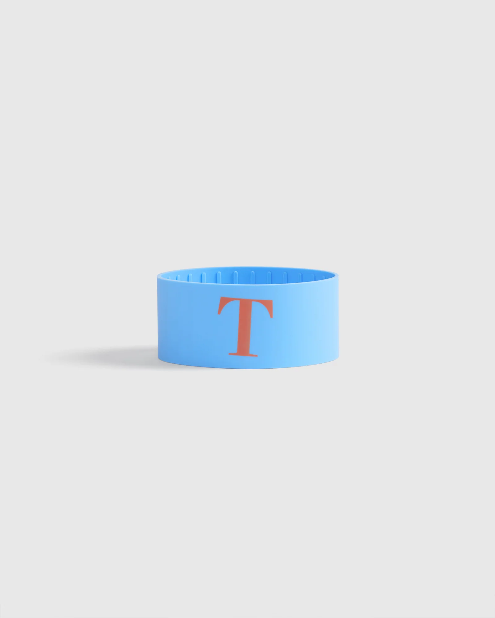 Silicone Band Initial - Bluebell