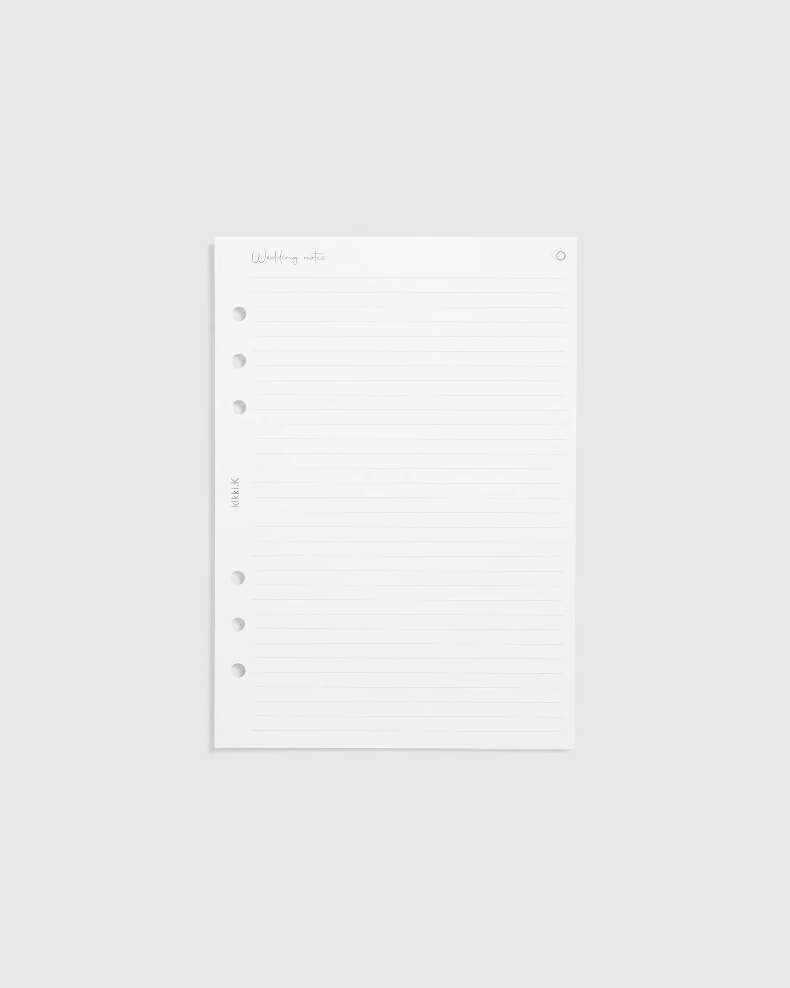 Metropolis Planner Refill Wedding Notes