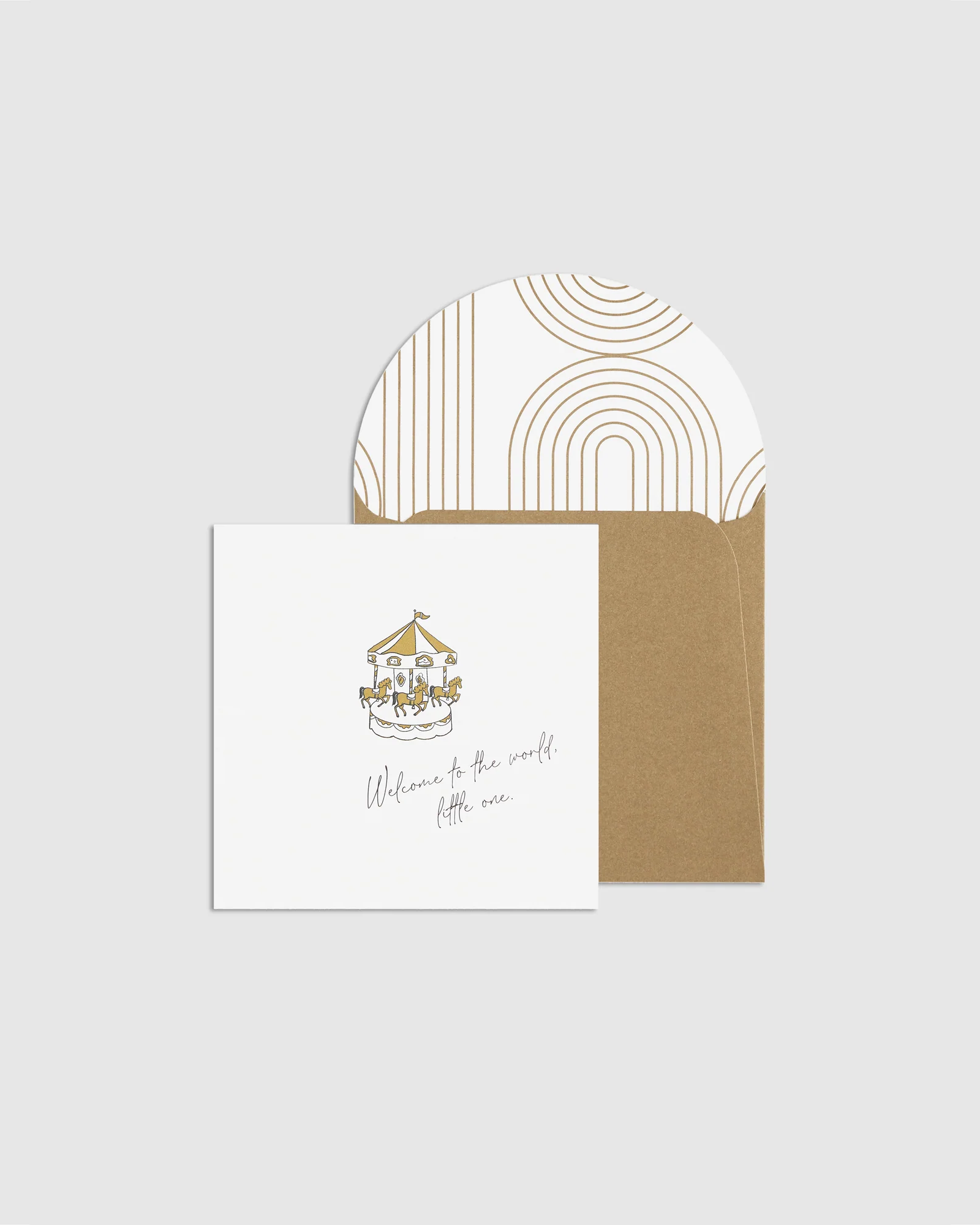 Square Greeting Card Welcome To The World