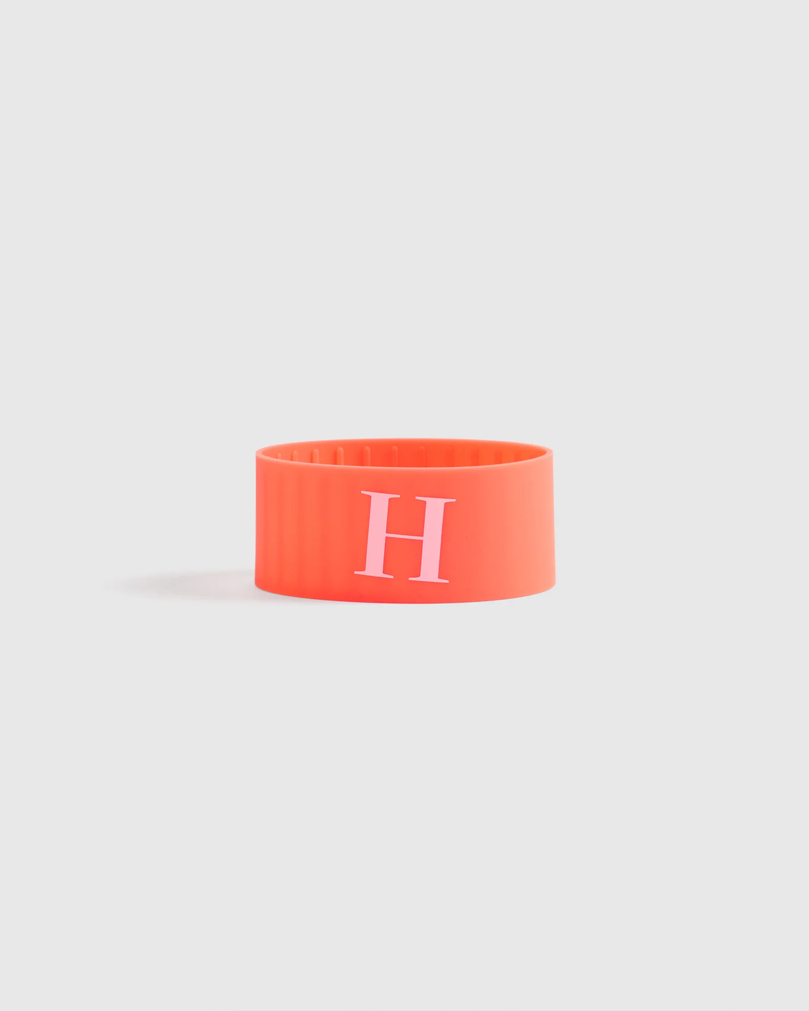 Silicone Band Initial - Neon Orange
