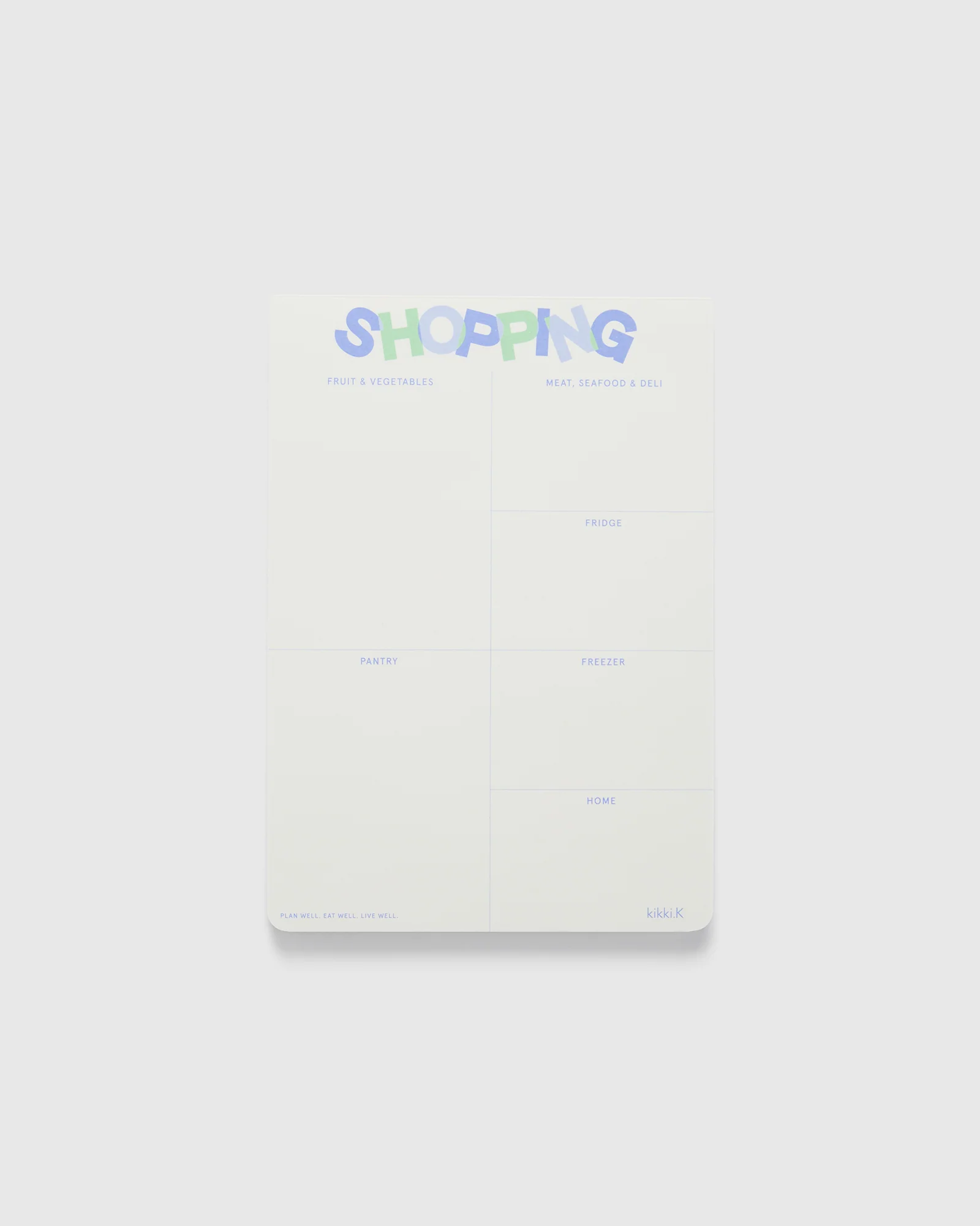 Shopping List Notepad A5
