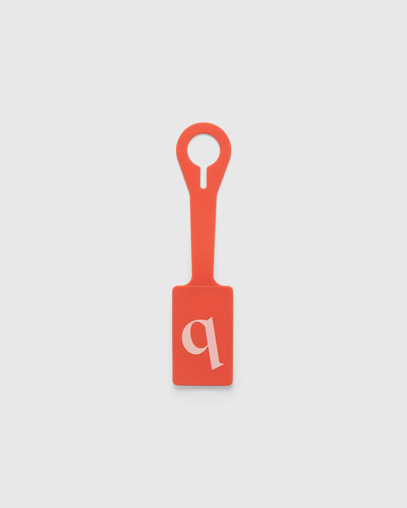 Silicone Luggage Tag Initial - Tangelo